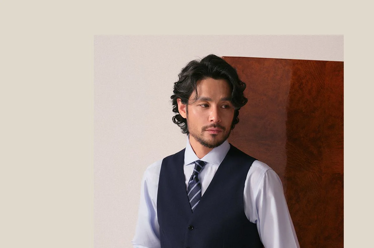 Slim-Fit Suit Vest - Image 3