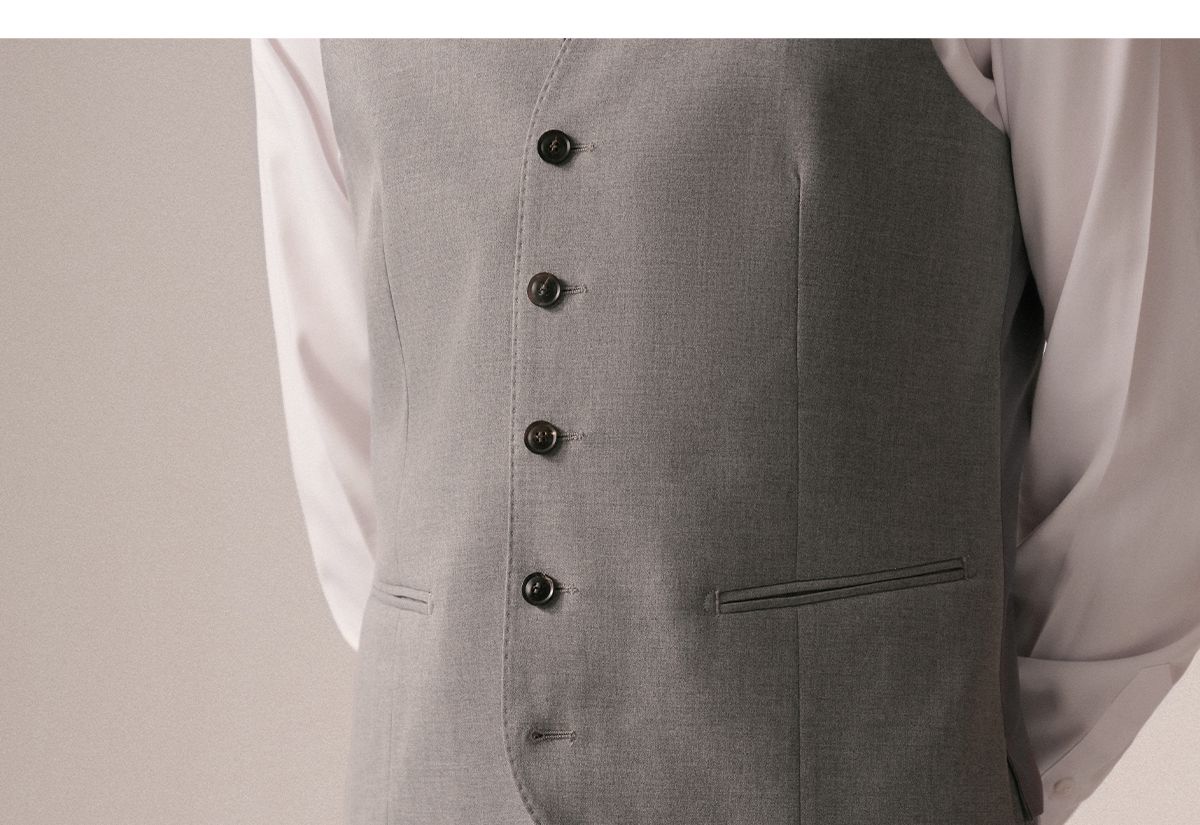 Slim-Fit Suit Vest - Image 4
