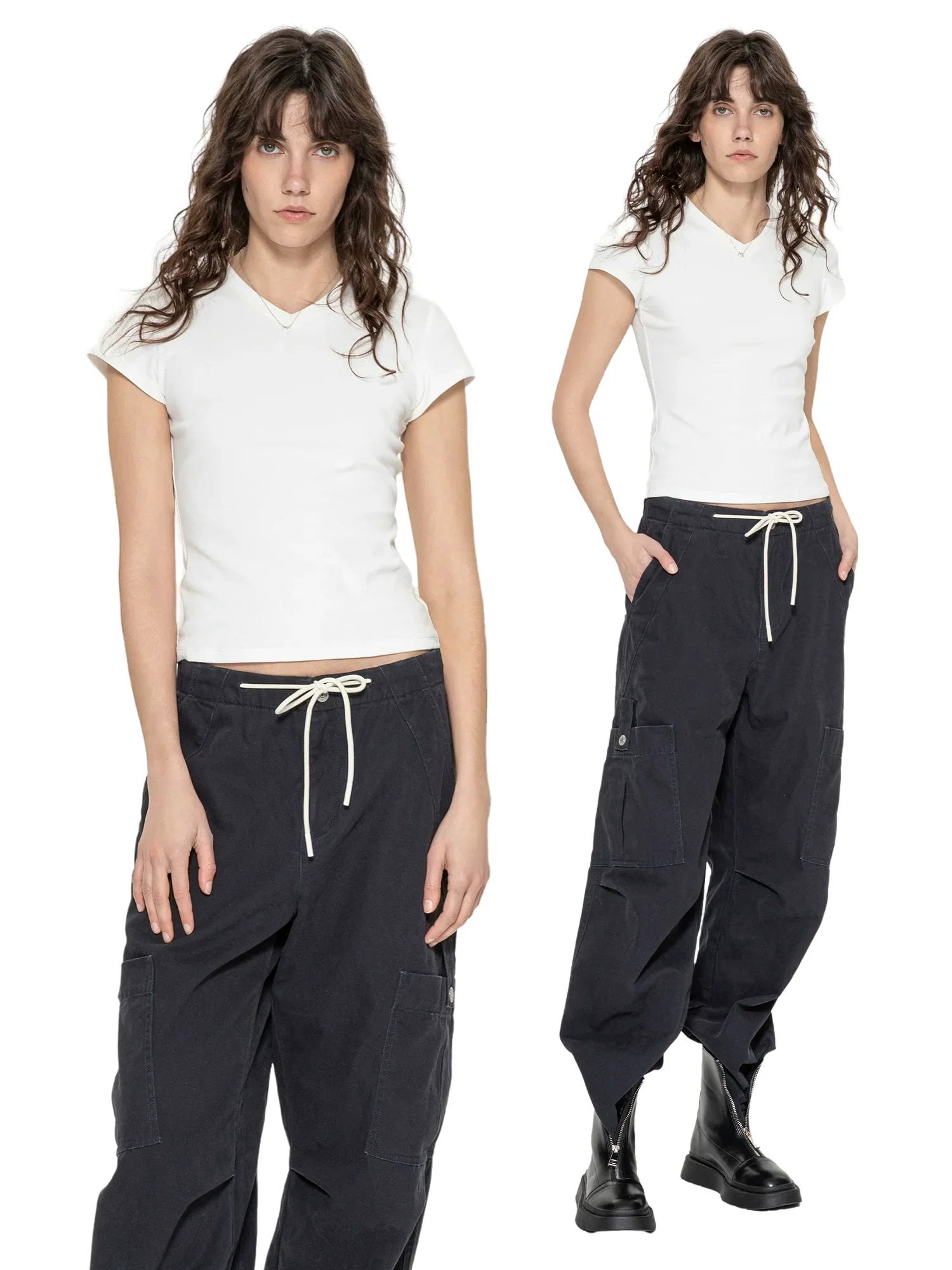 Slim-Fit V-Neck Tee - Image 2