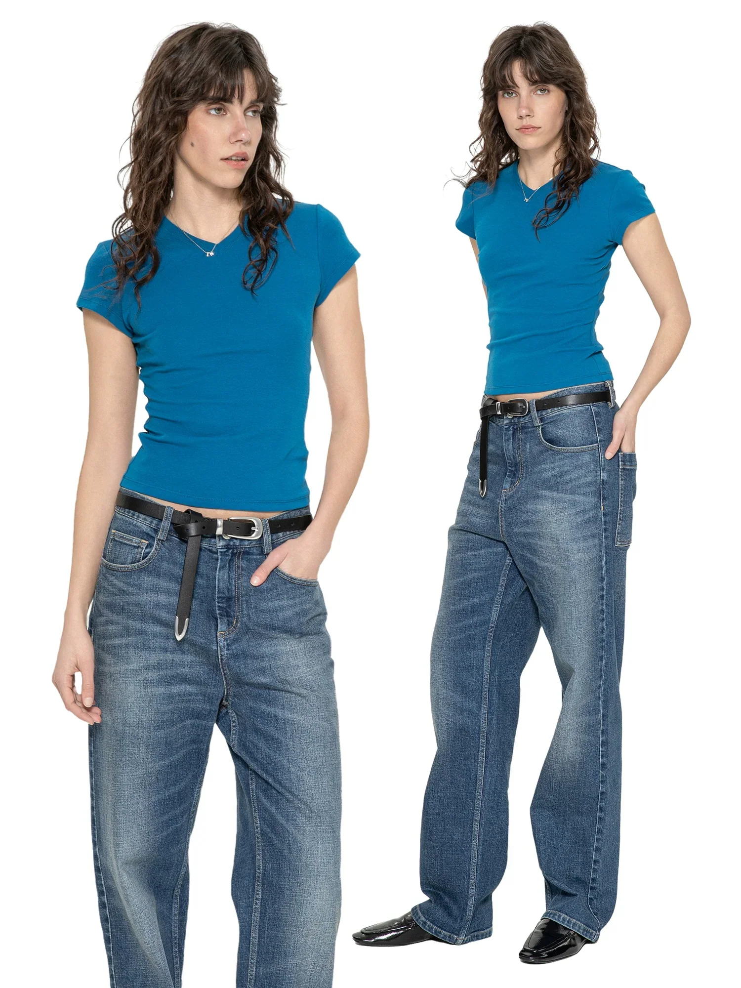 Slim-Fit V-Neck Tee - Image 3