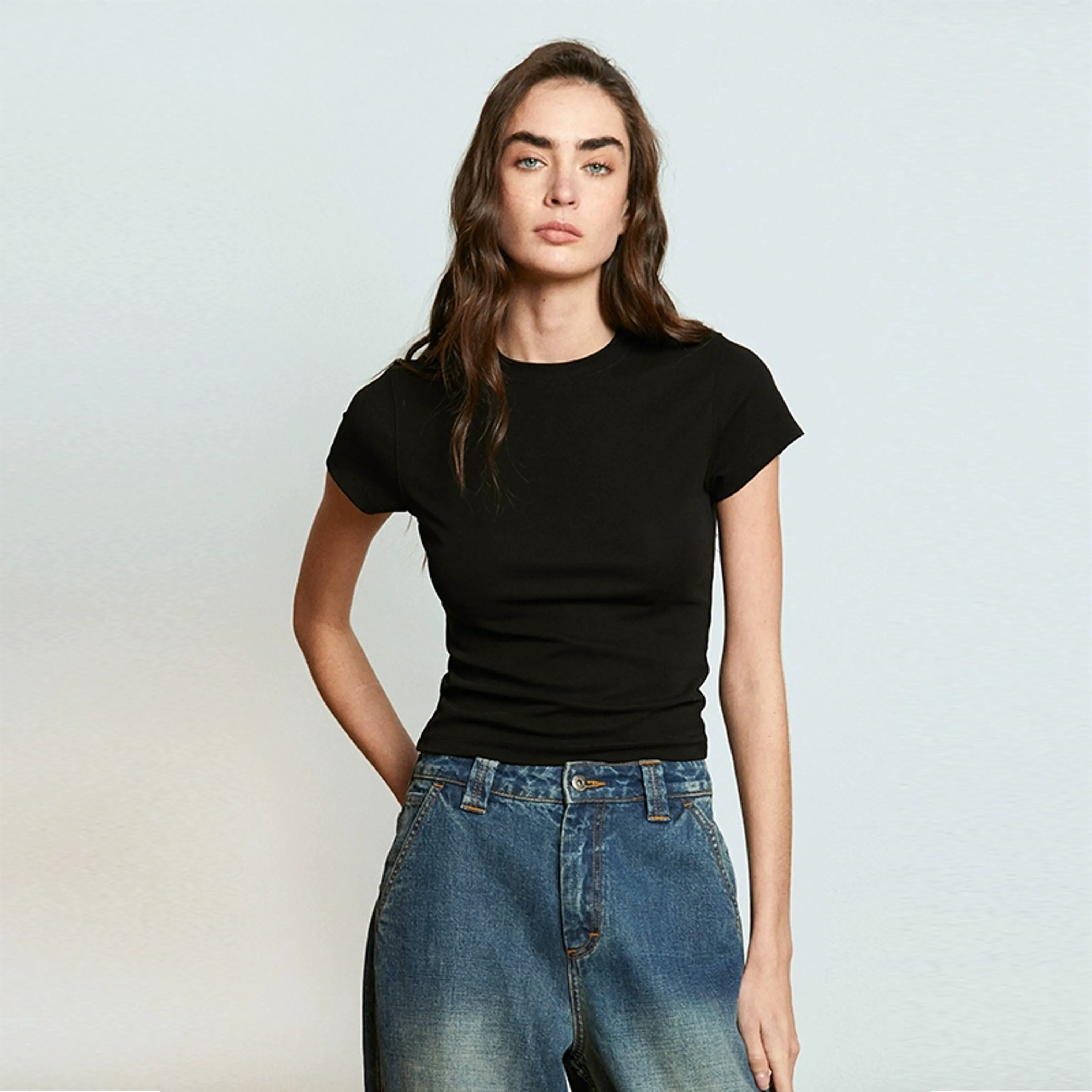 Slim Minimalist Crewneck Tee - Image 4