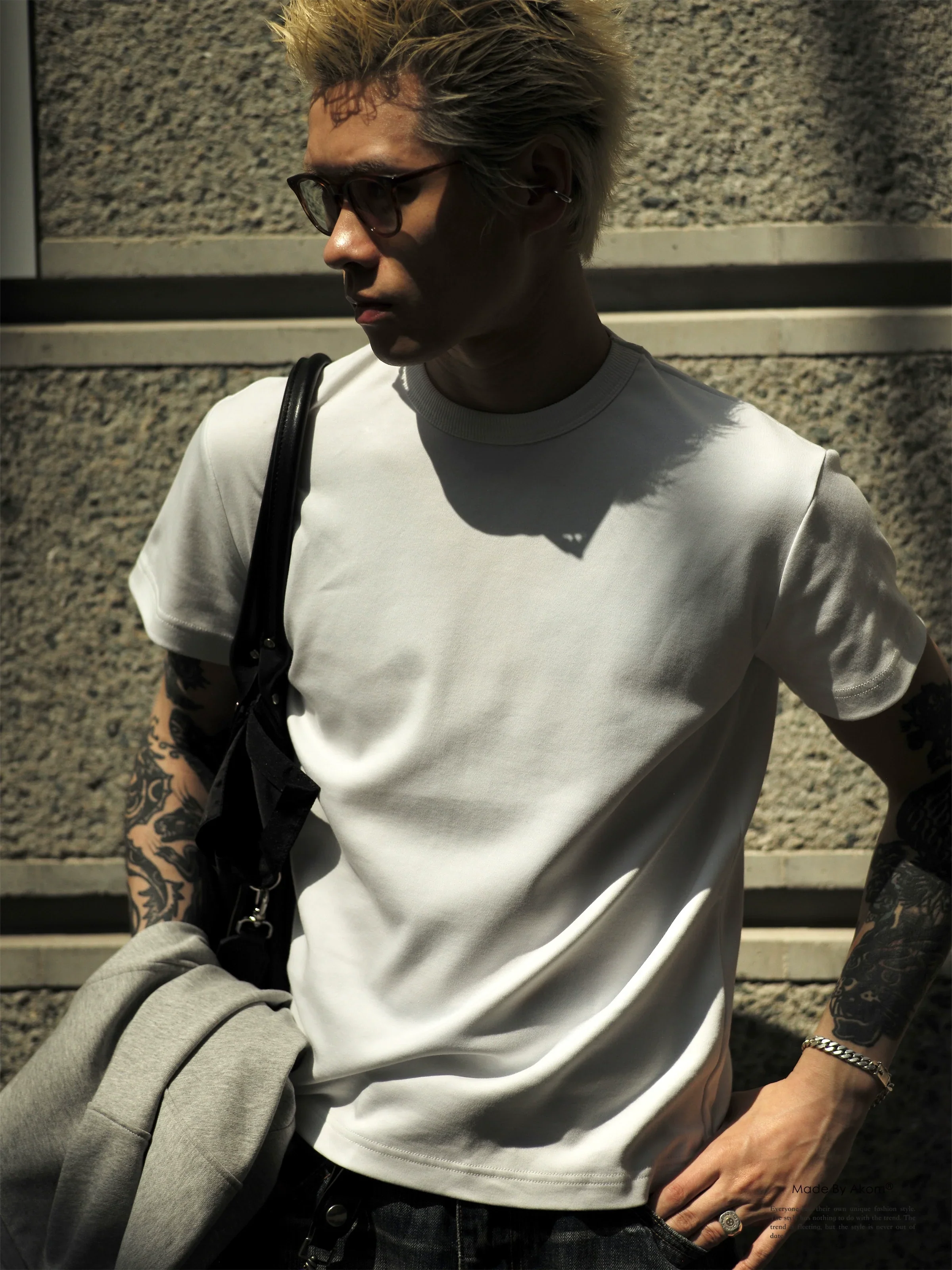 Slim Pima Cotton Crew Neck Tee - Image 2