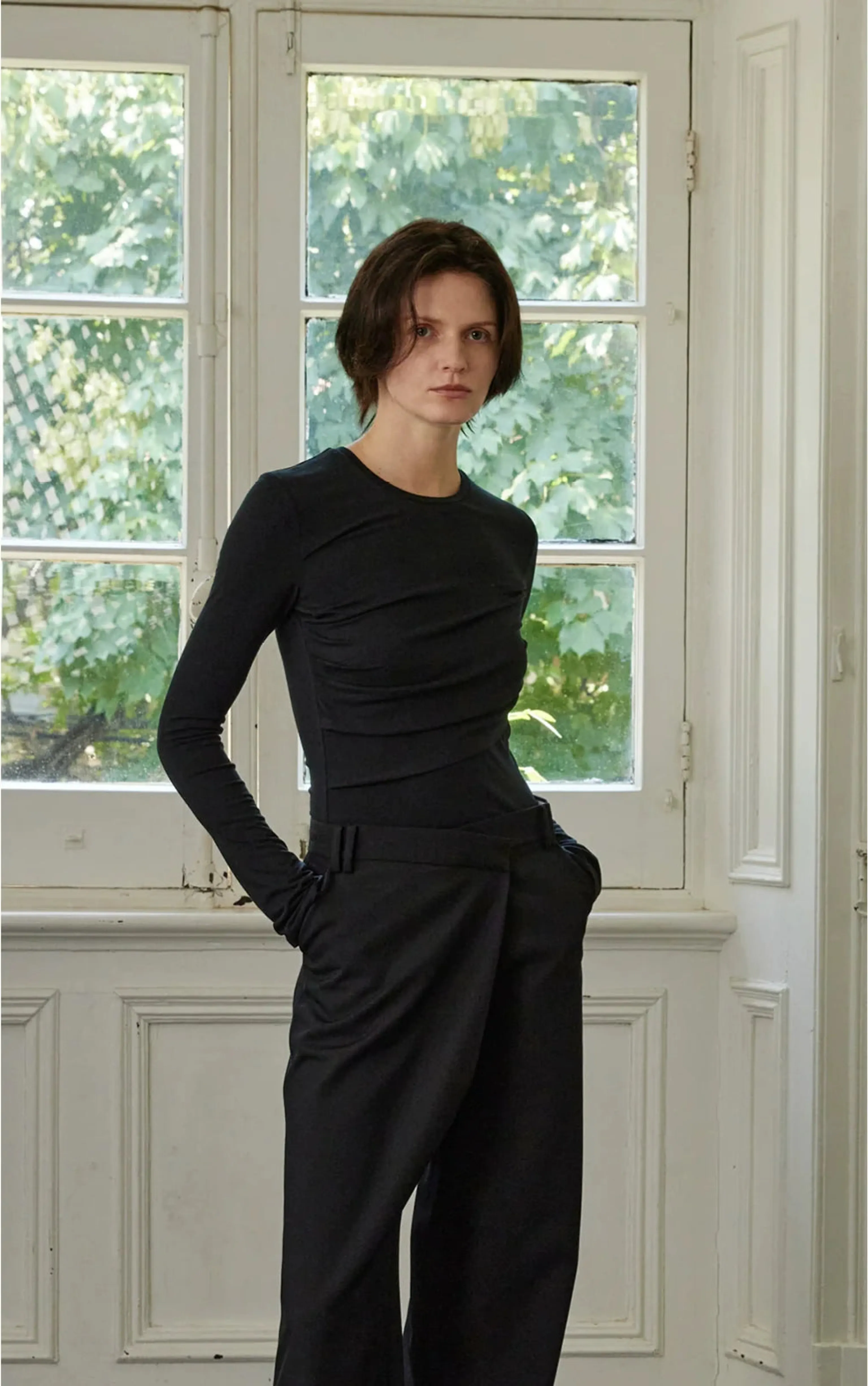Slim Pleated Warm Top - Image 8
