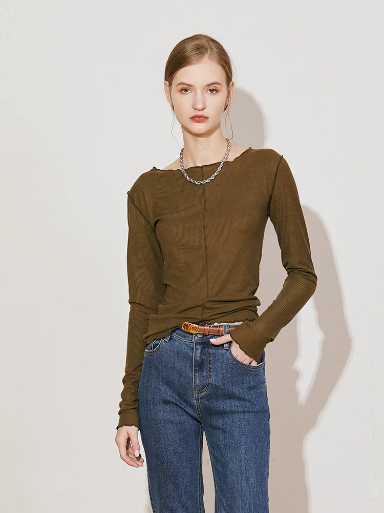 Slim Ribbed Knit Top