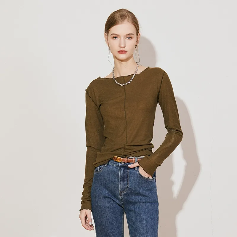Slim Ribbed Knit Top - Image 3