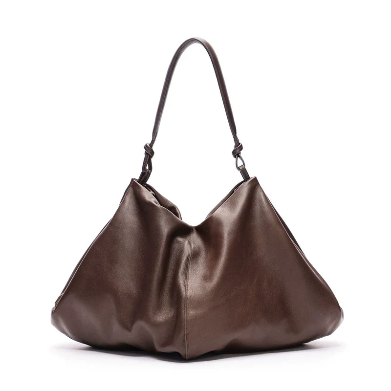 Slouchy Leather Hobo - Image 5