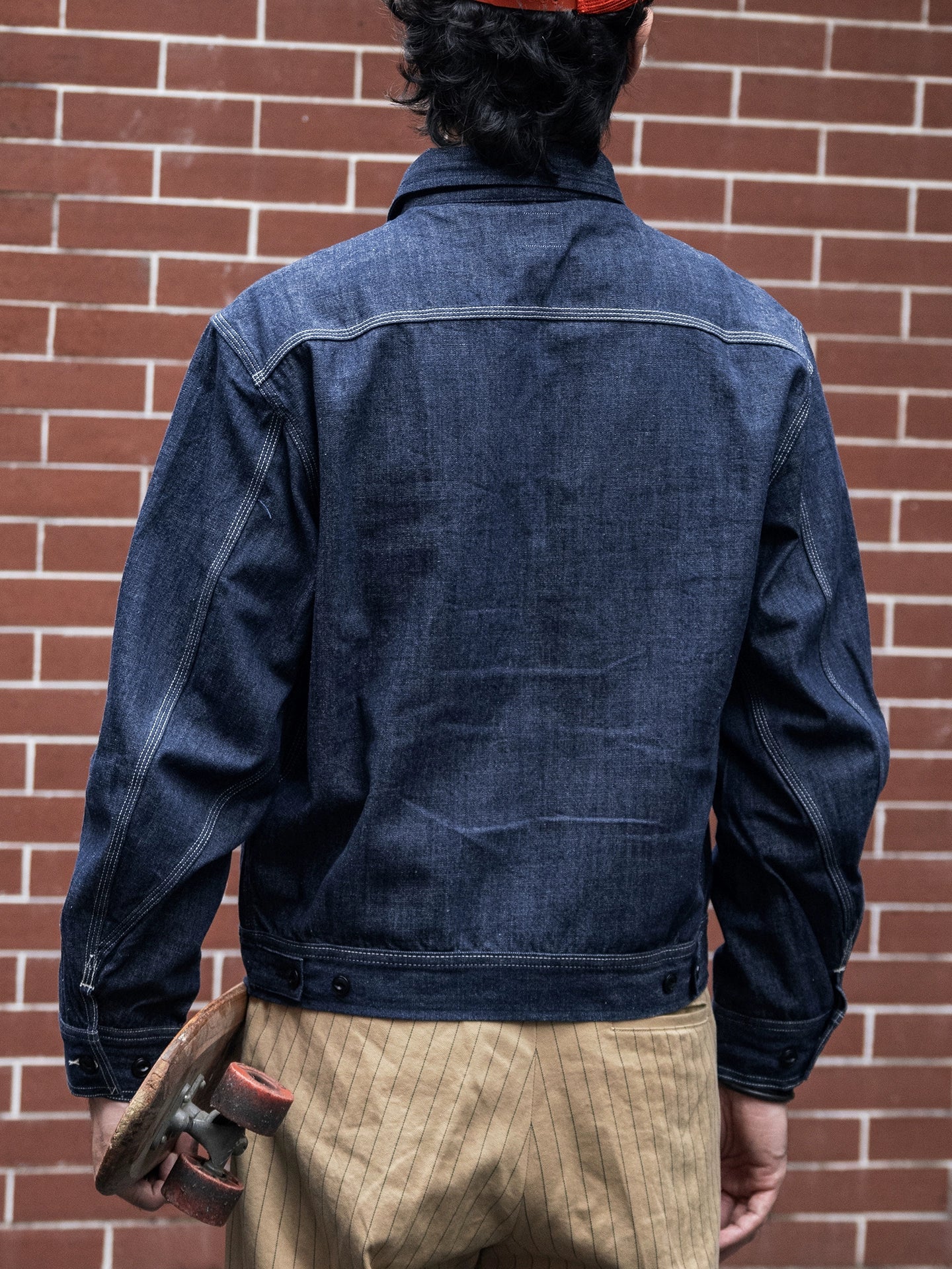Slub Denim Work Jacket - Image 3