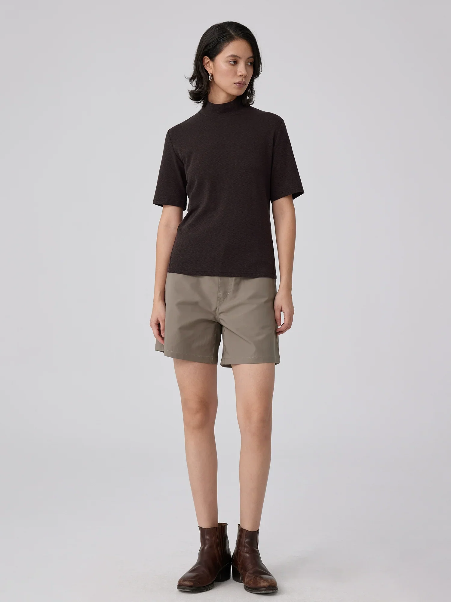 Slub Mock-Neck Tee - Image 4