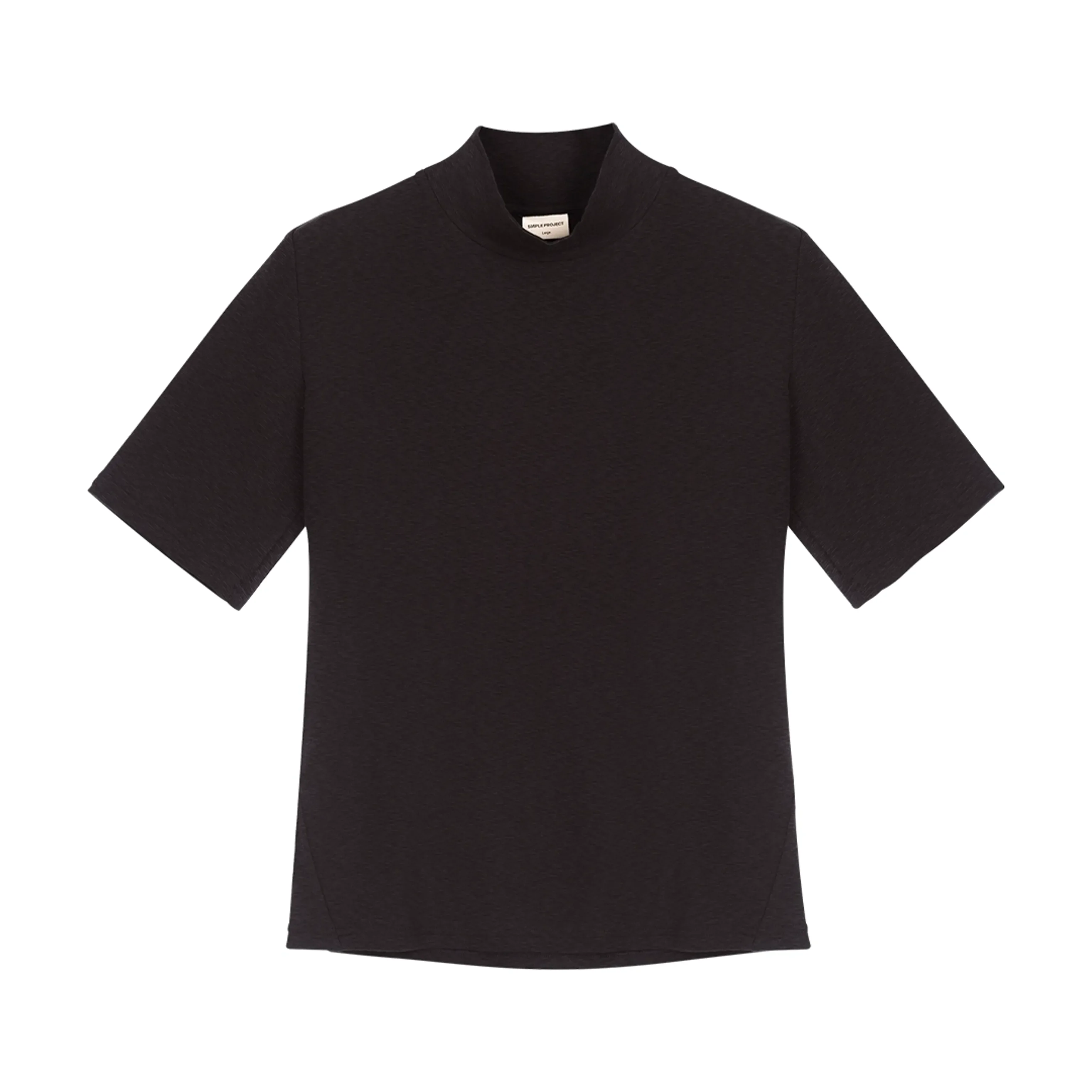 Slub Mock-Neck Tee - Image 7
