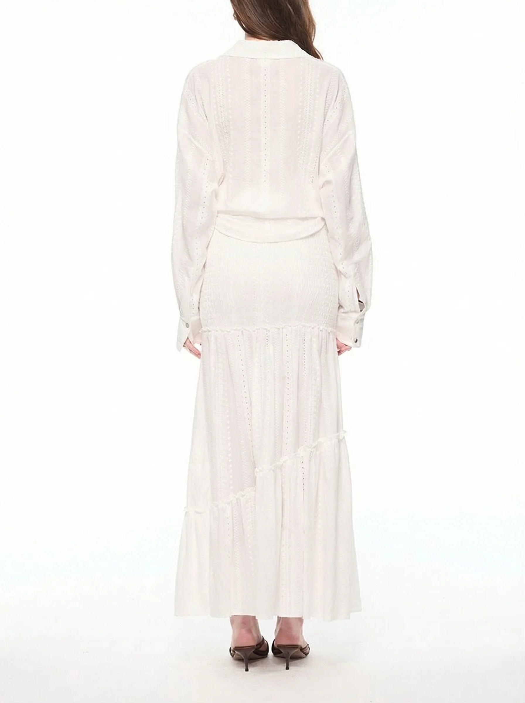 Smocked Tiered Maxi Skirt - Image 6