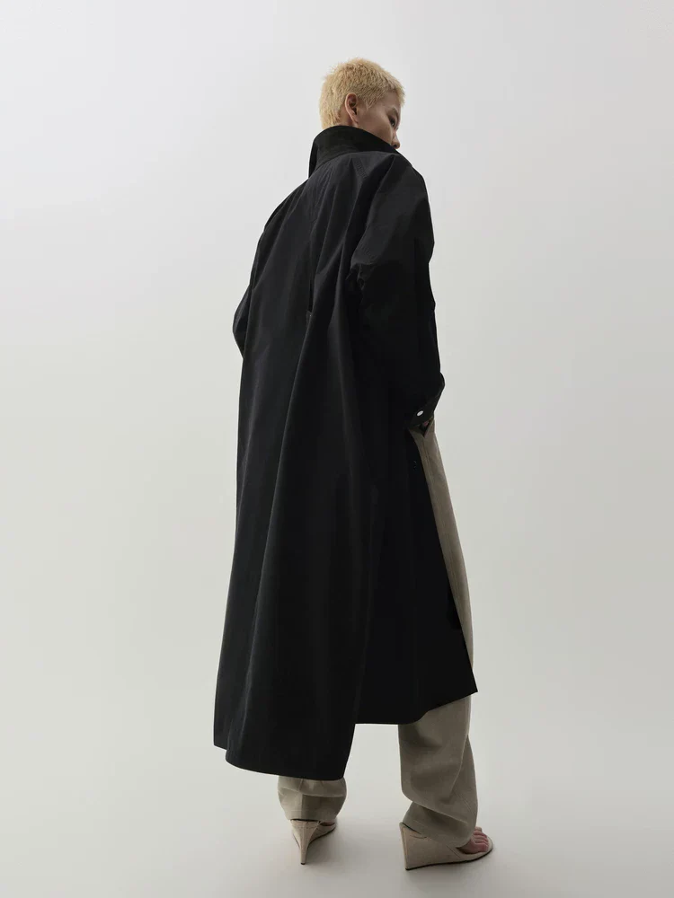 Snap-Front Stand Coat
