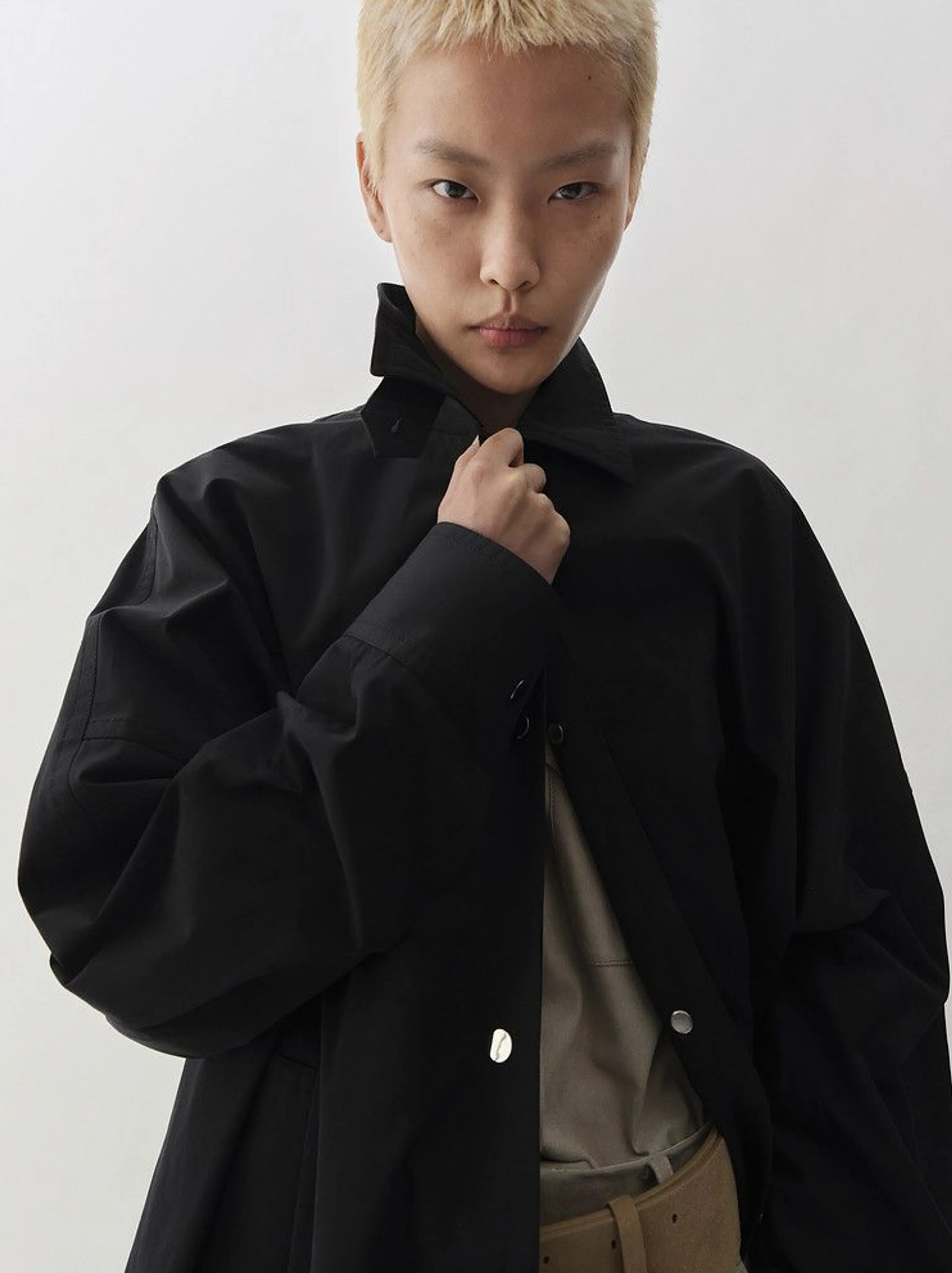 Snap-Front Stand Coat - Image 5