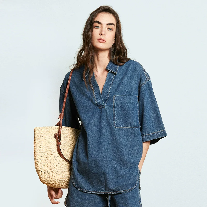 Snowflake Washed Denim Set - Image 2