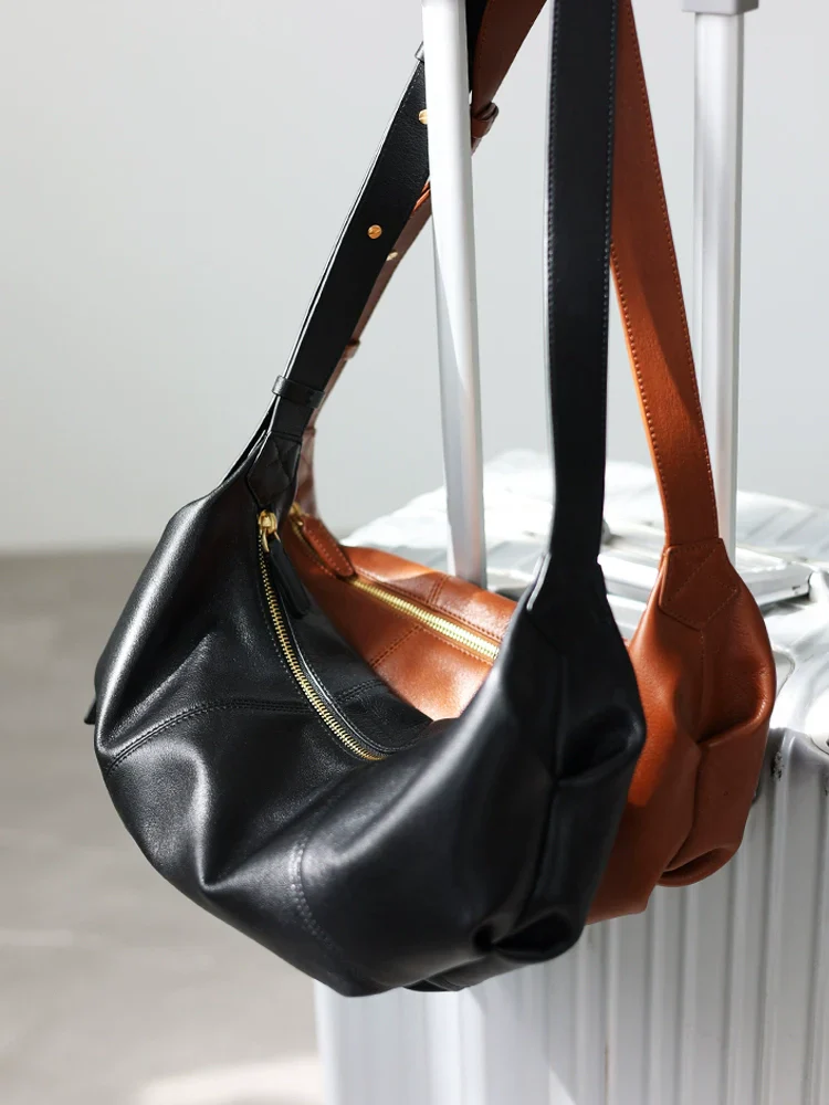 Soft Leather Croissant Bag - Image 3
