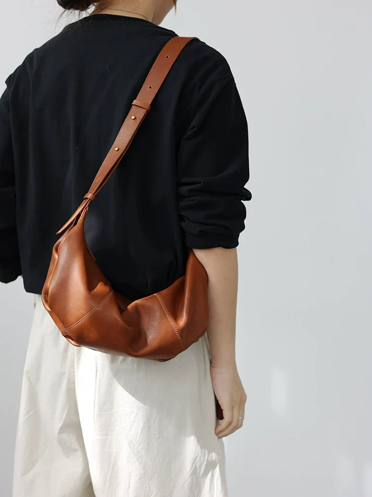 Soft Leather Croissant Bag - Image 5