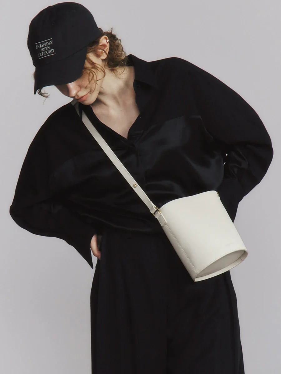 Soft Leather Mini Bucket Bag - Image 5