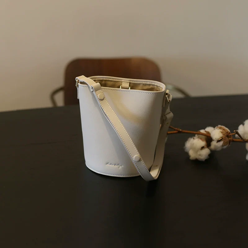 Soft Leather Mini Bucket Bag - Image 6