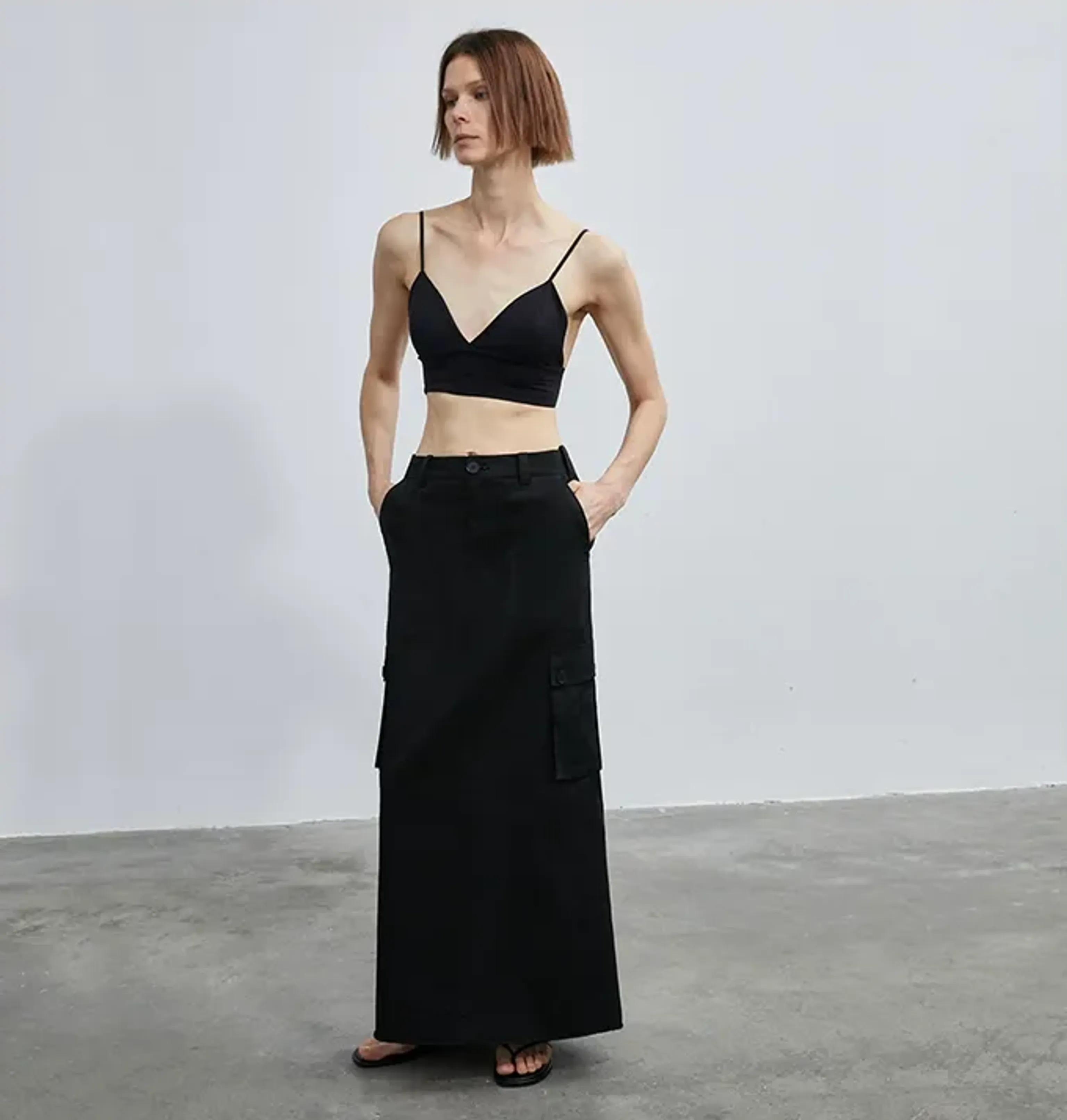Soft Skin Cargo Maxi Skirt - Image 2