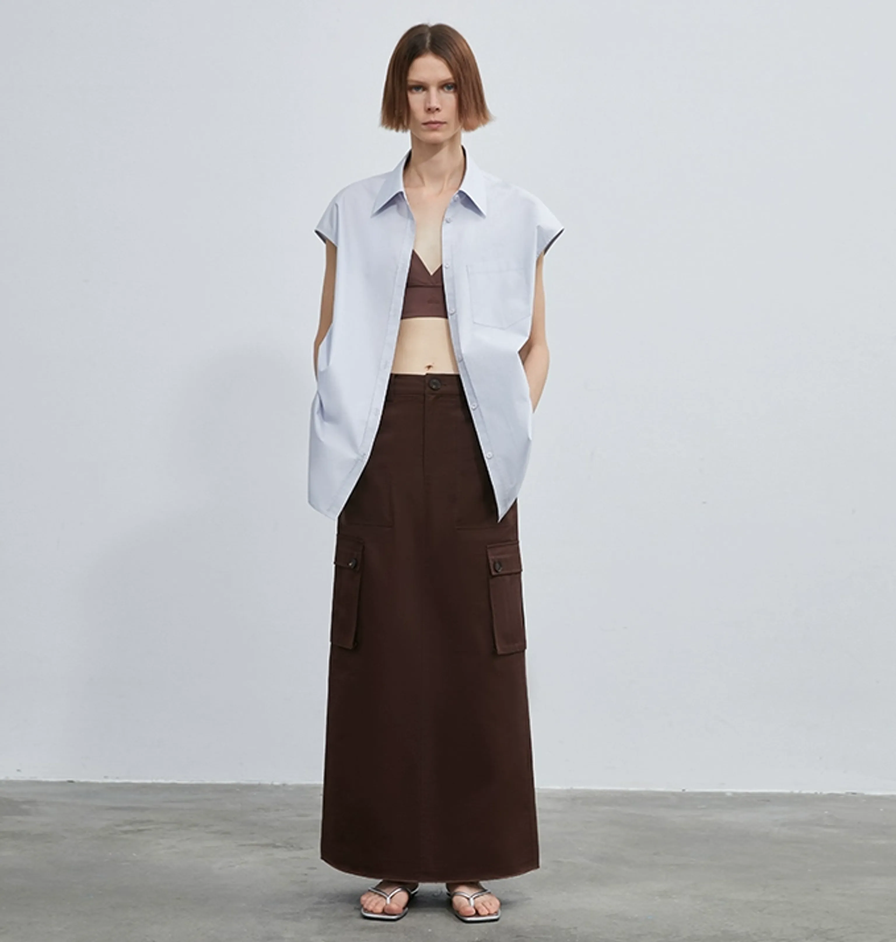 Soft Skin Cargo Maxi Skirt - Image 3