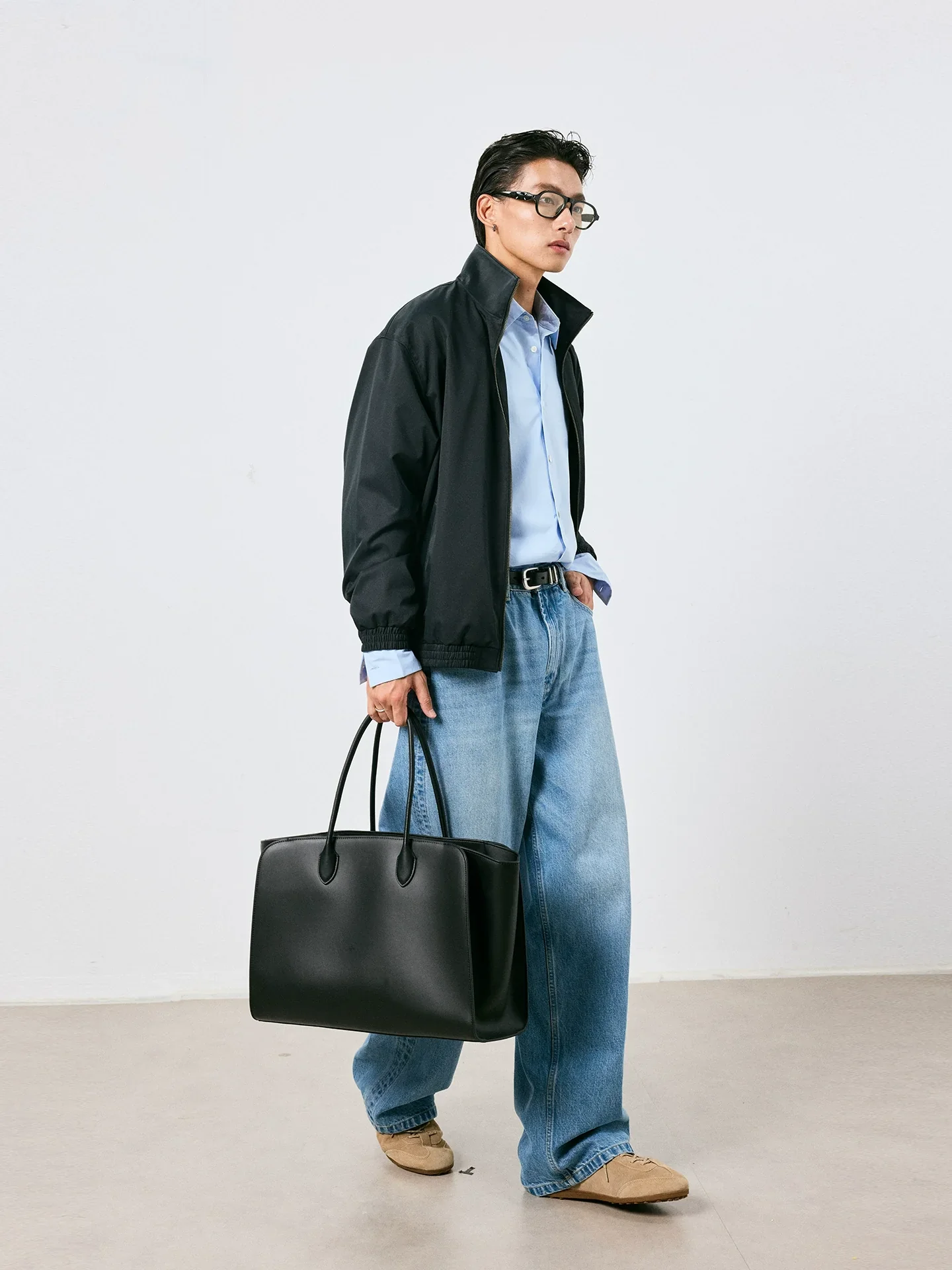 SOLOTEX Stand-Collar Zip Jacket