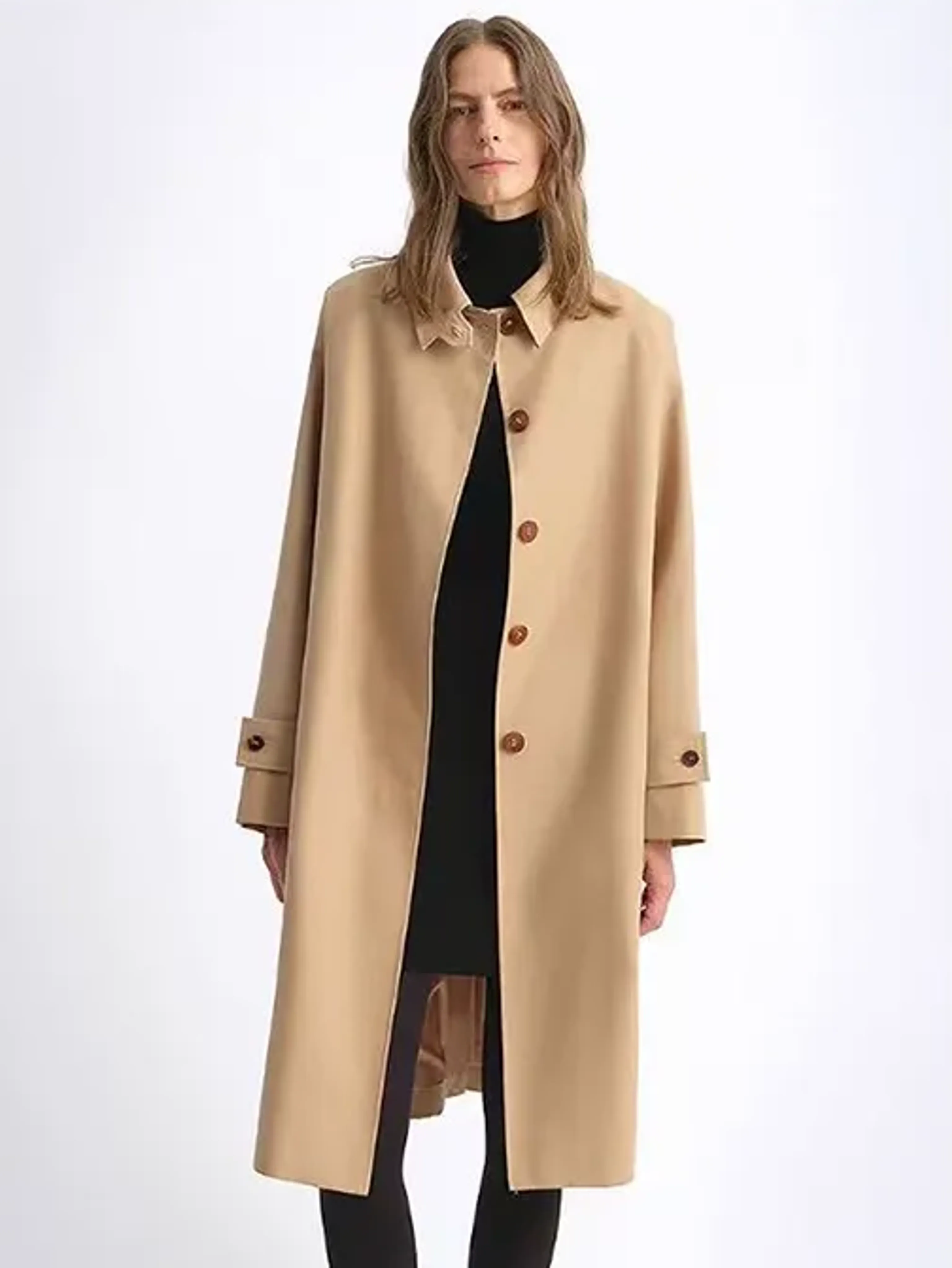 Sophisticated Long Overcoat - Image 2