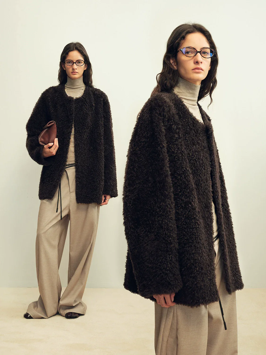 Spanish Merino Shearling Cocoon Coat