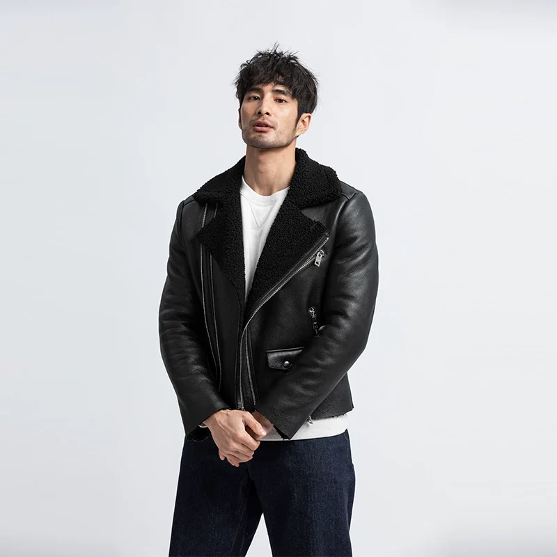 Spanish Shearling Moto Jacket - Image 2