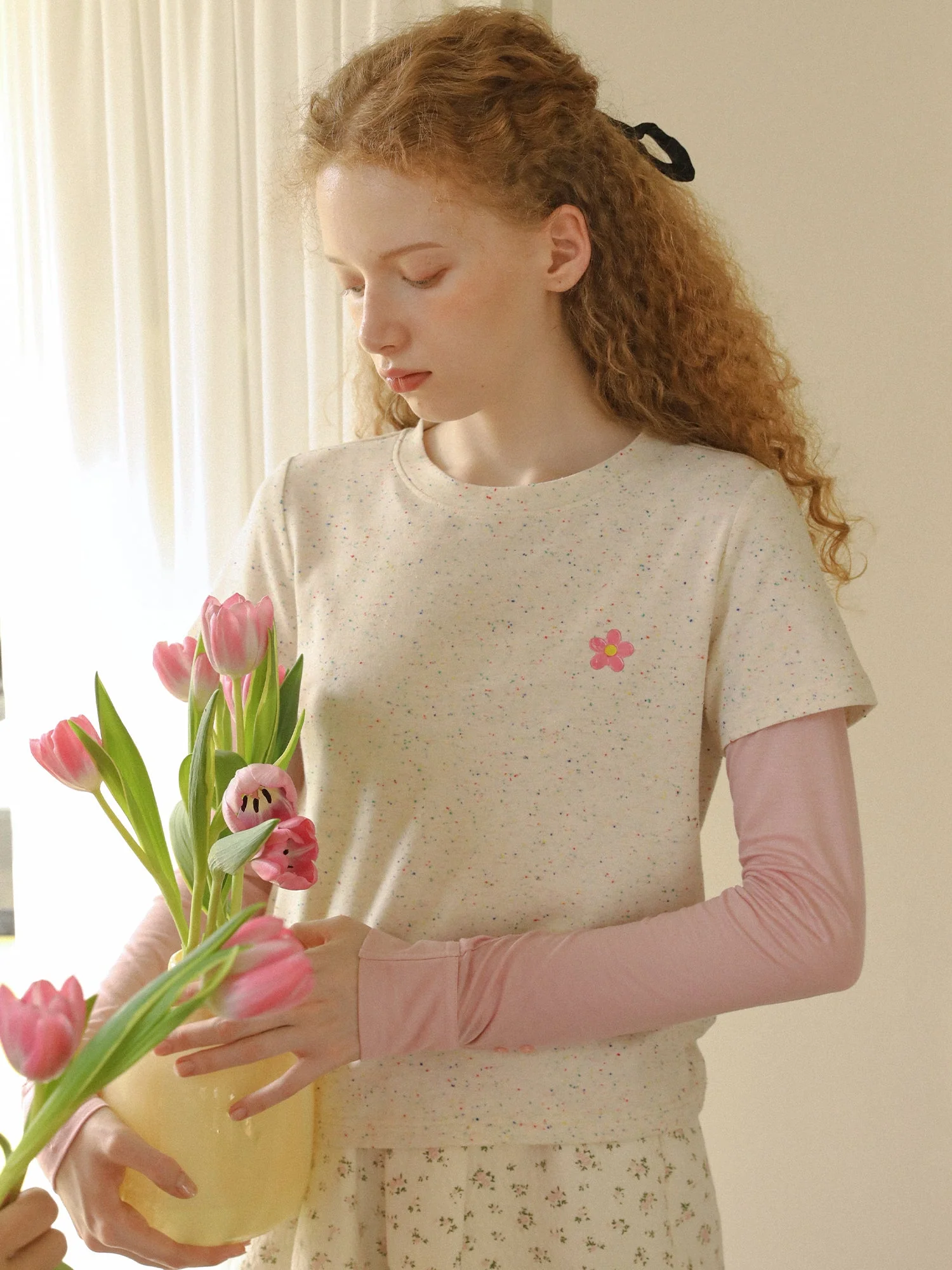 Speckled Floral T-Shirt