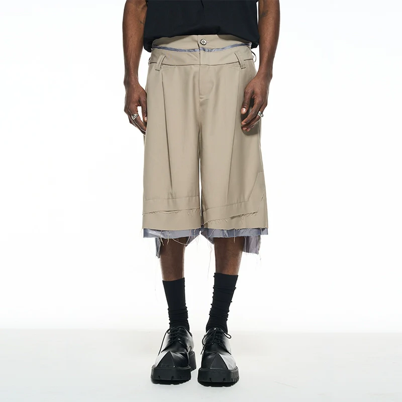 Spliced Raw-Hem Shorts - Image 6