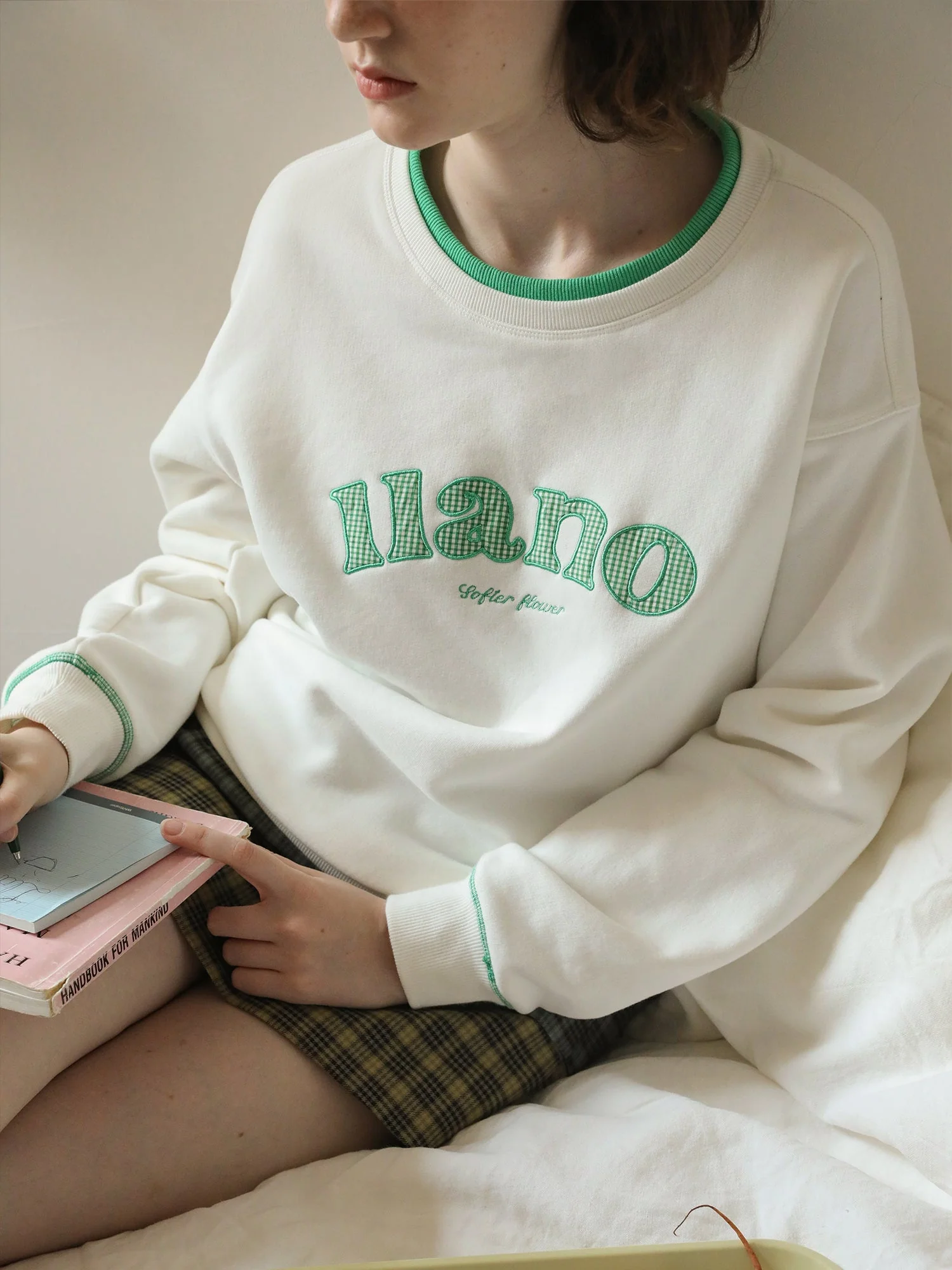 Splicing Pullover Sweatshirt - Image 3