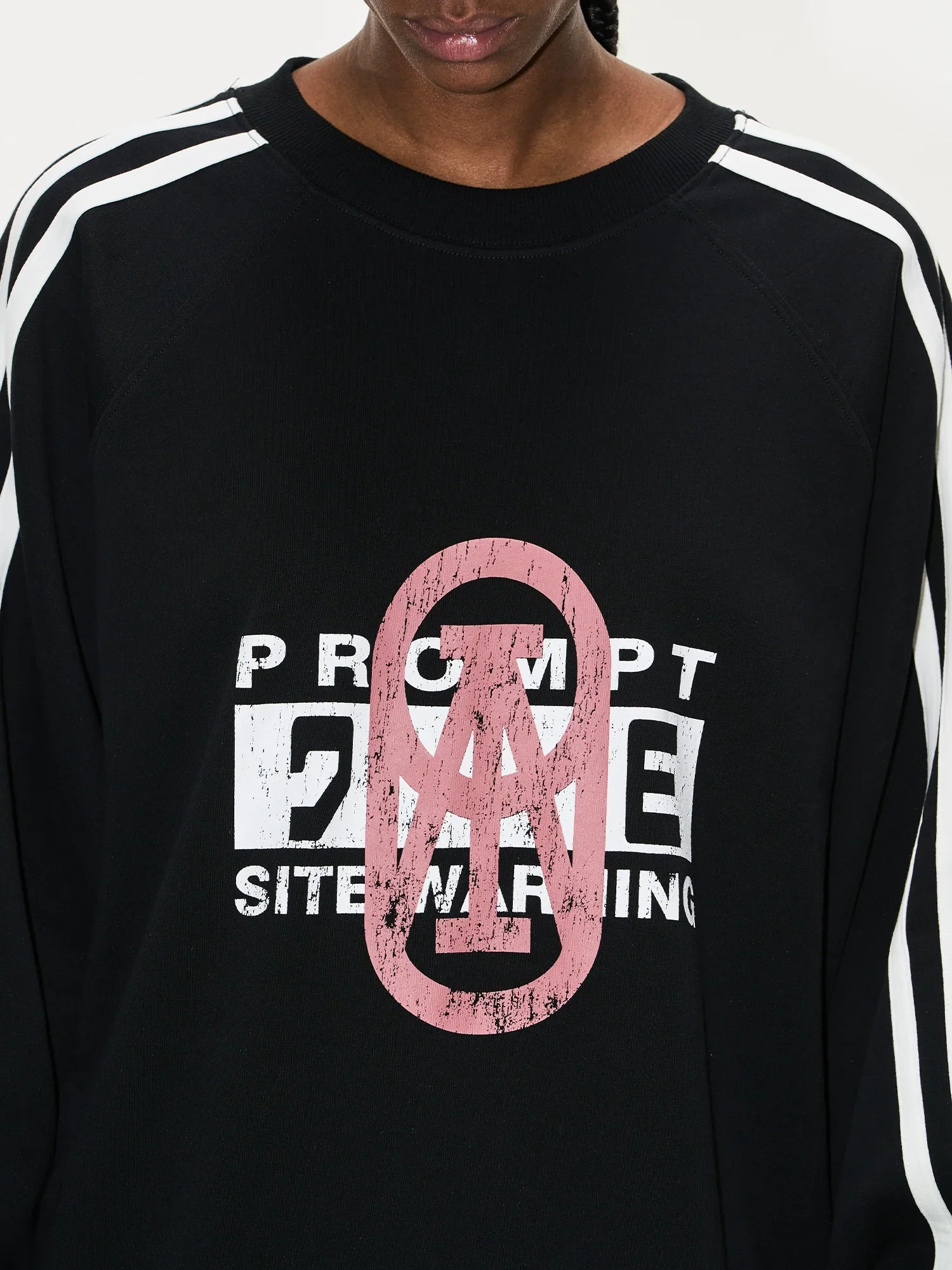 Sport Stripe Oversized Sweatshirt - Image 3