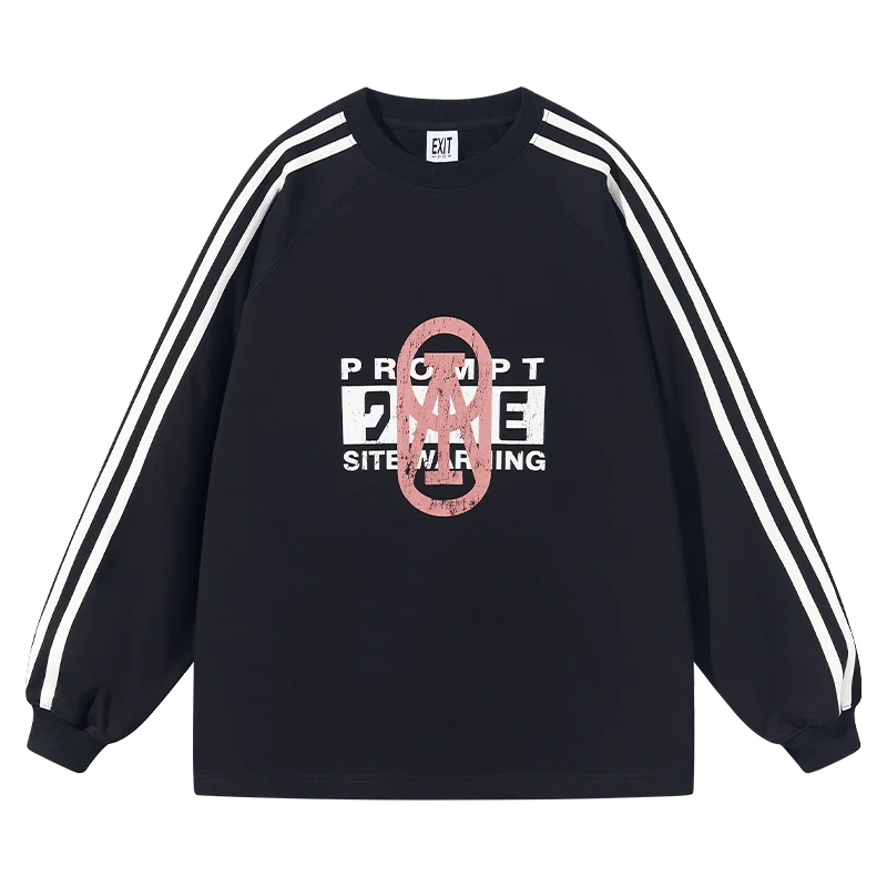 Sport Stripe Oversized Sweatshirt - Image 8