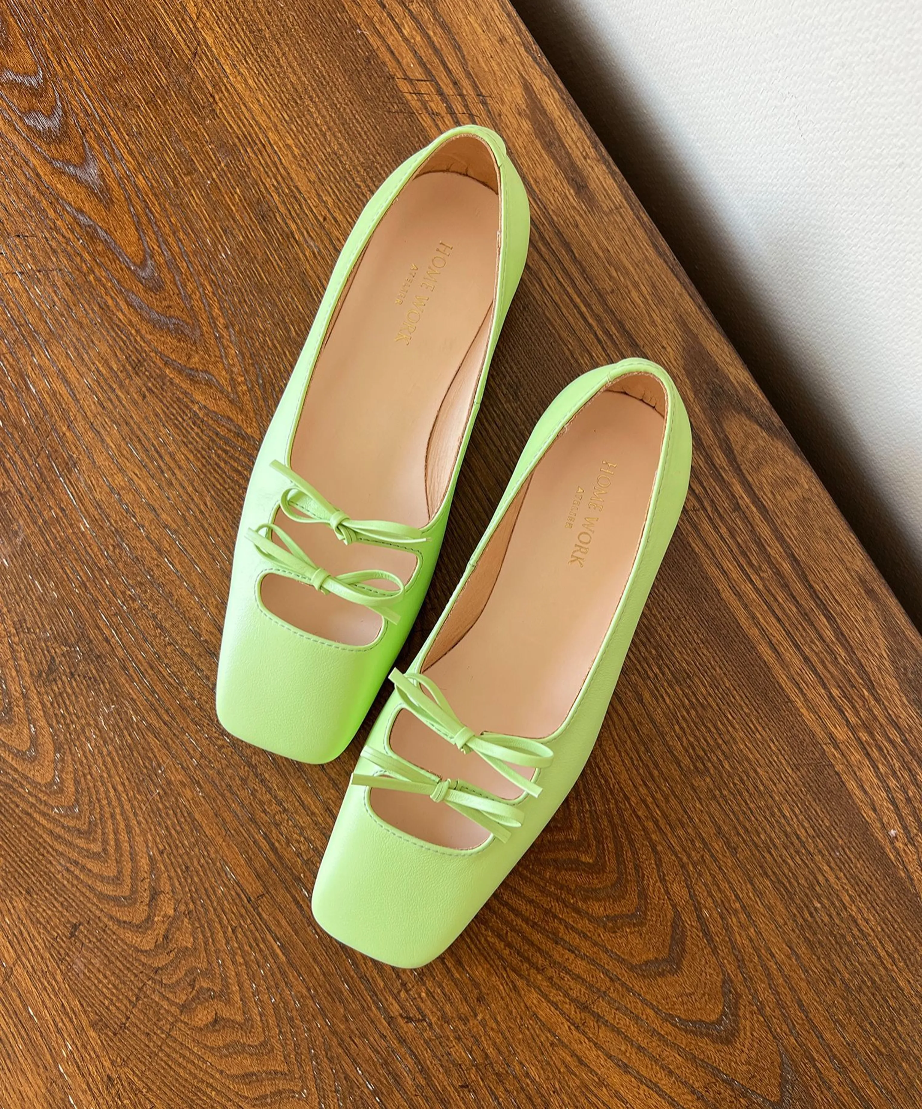 Square Bow Ballet Flats - Image 2