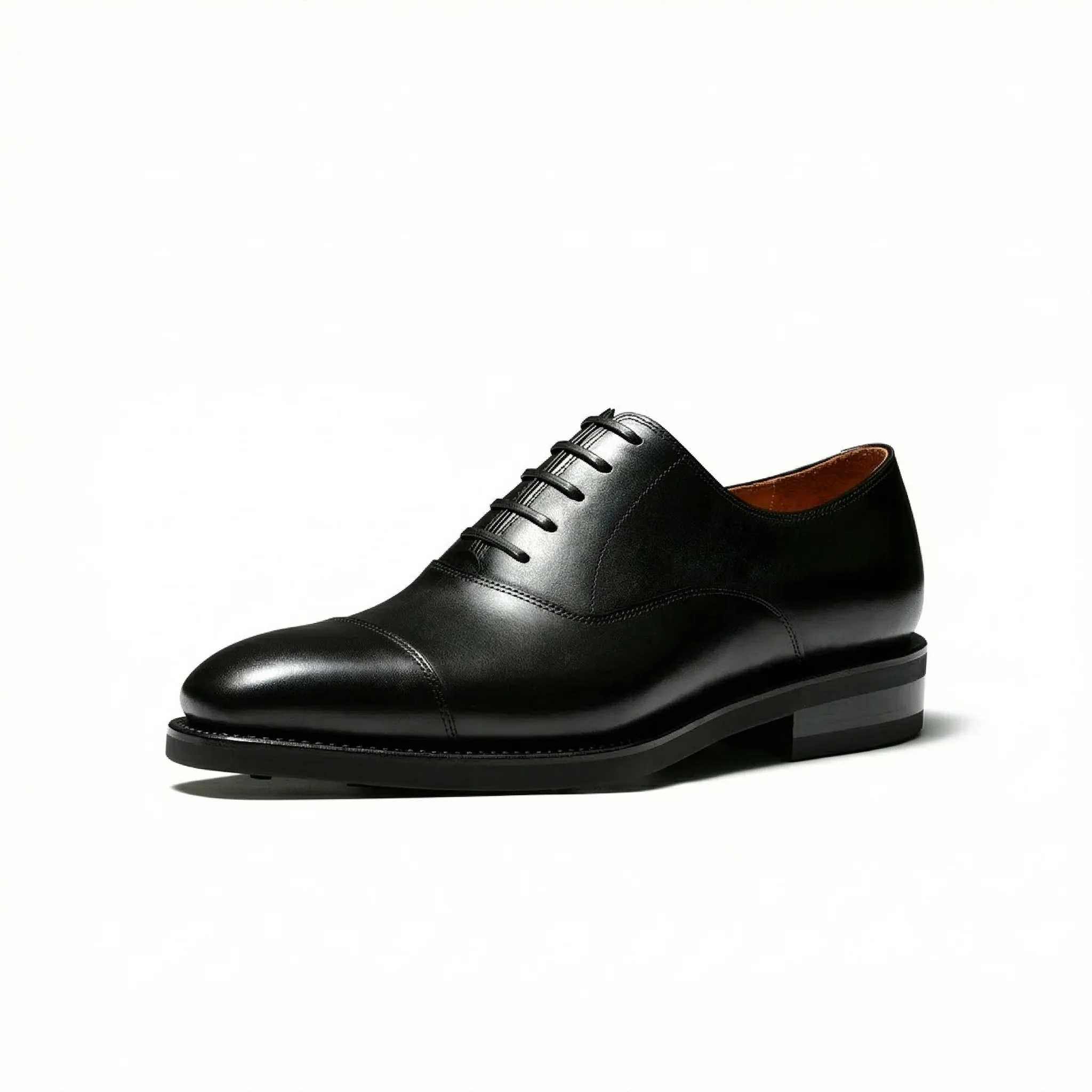 Square Cap-Toe Oxford Shoes