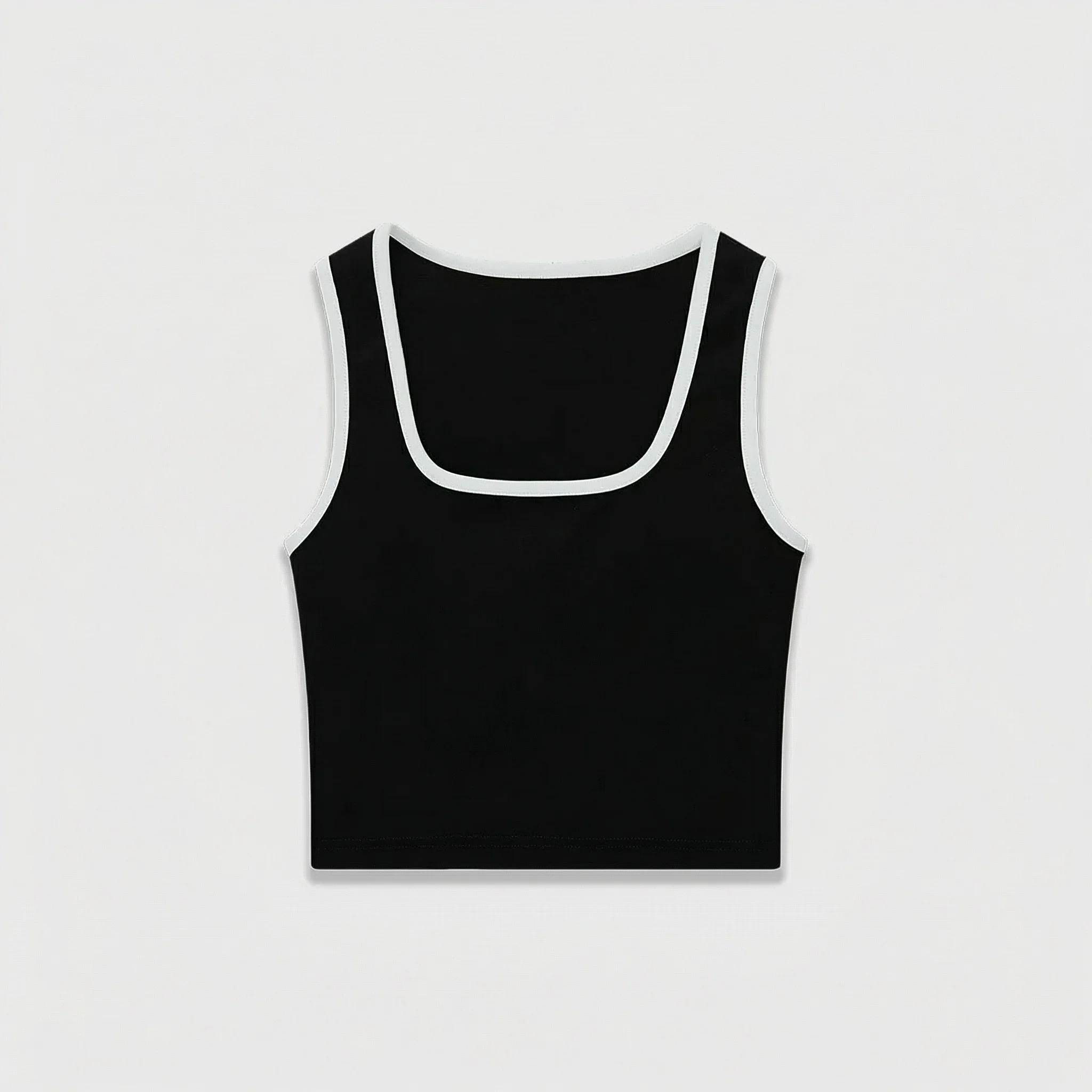 Square Neck Logo Crop Top - Image 4