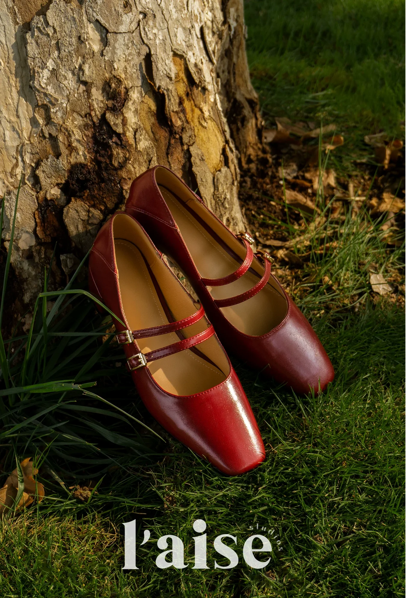 Square-Toe Cowhide Mary Janes