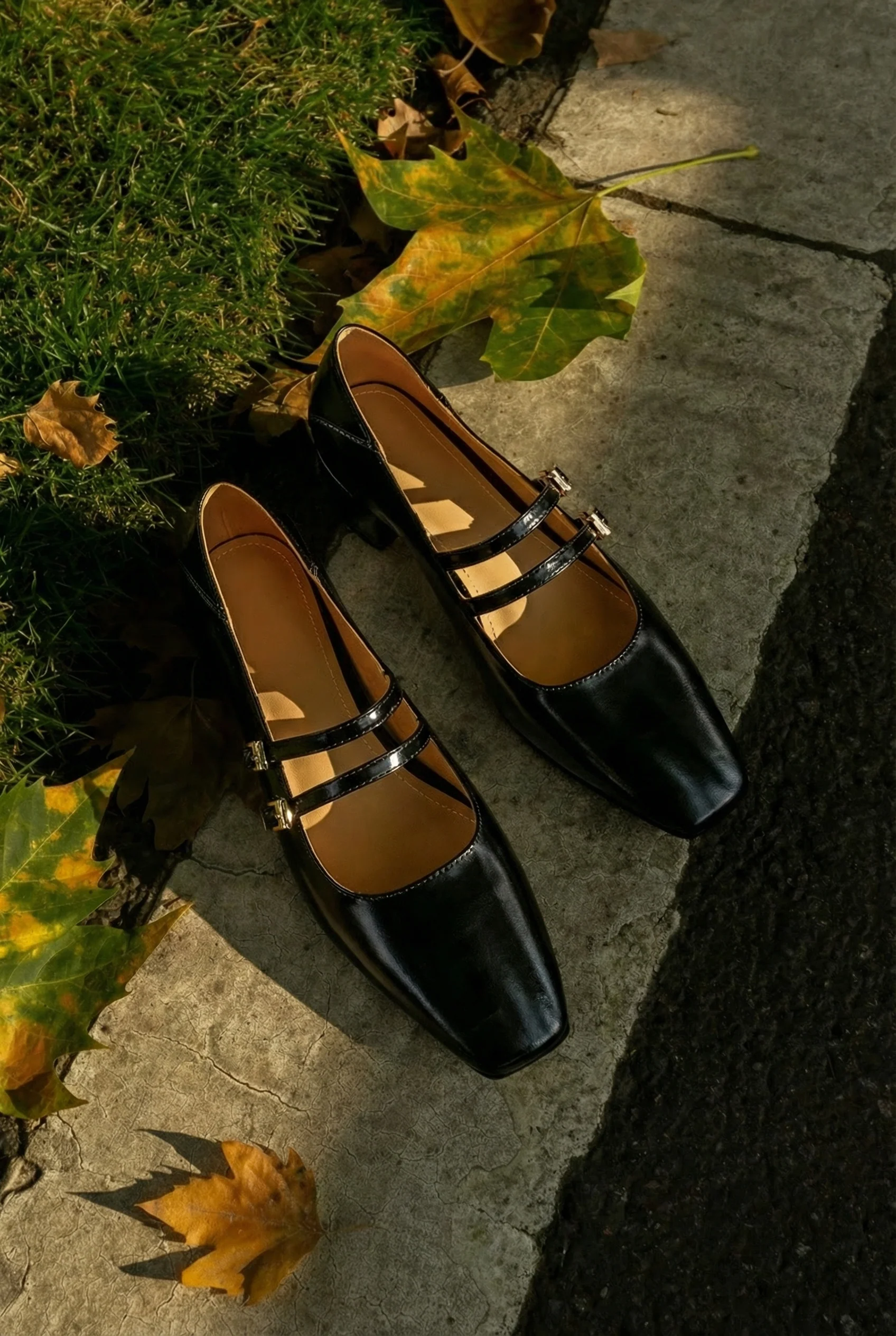 Square-Toe Cowhide Mary Janes - Image 4