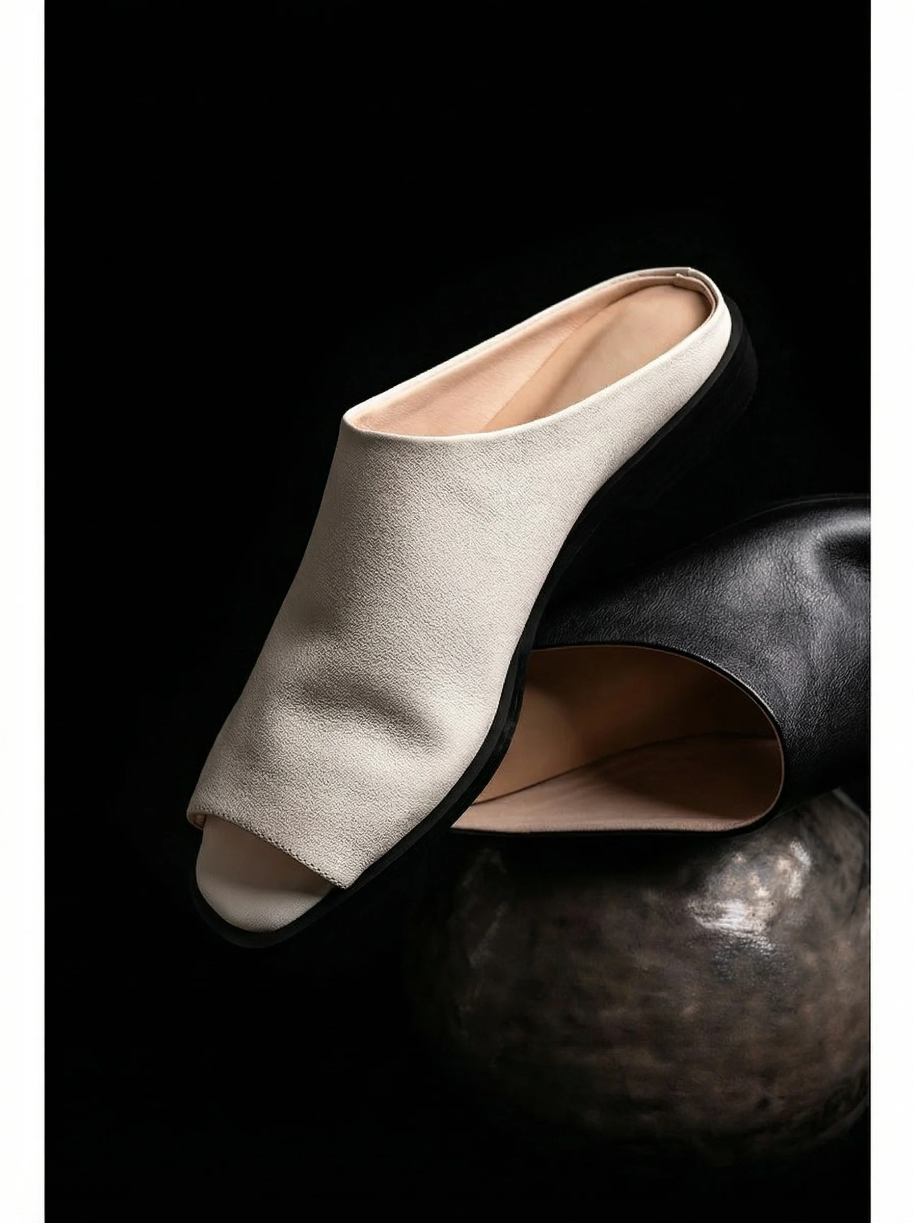 Square-Toe Leather Mules - Image 5