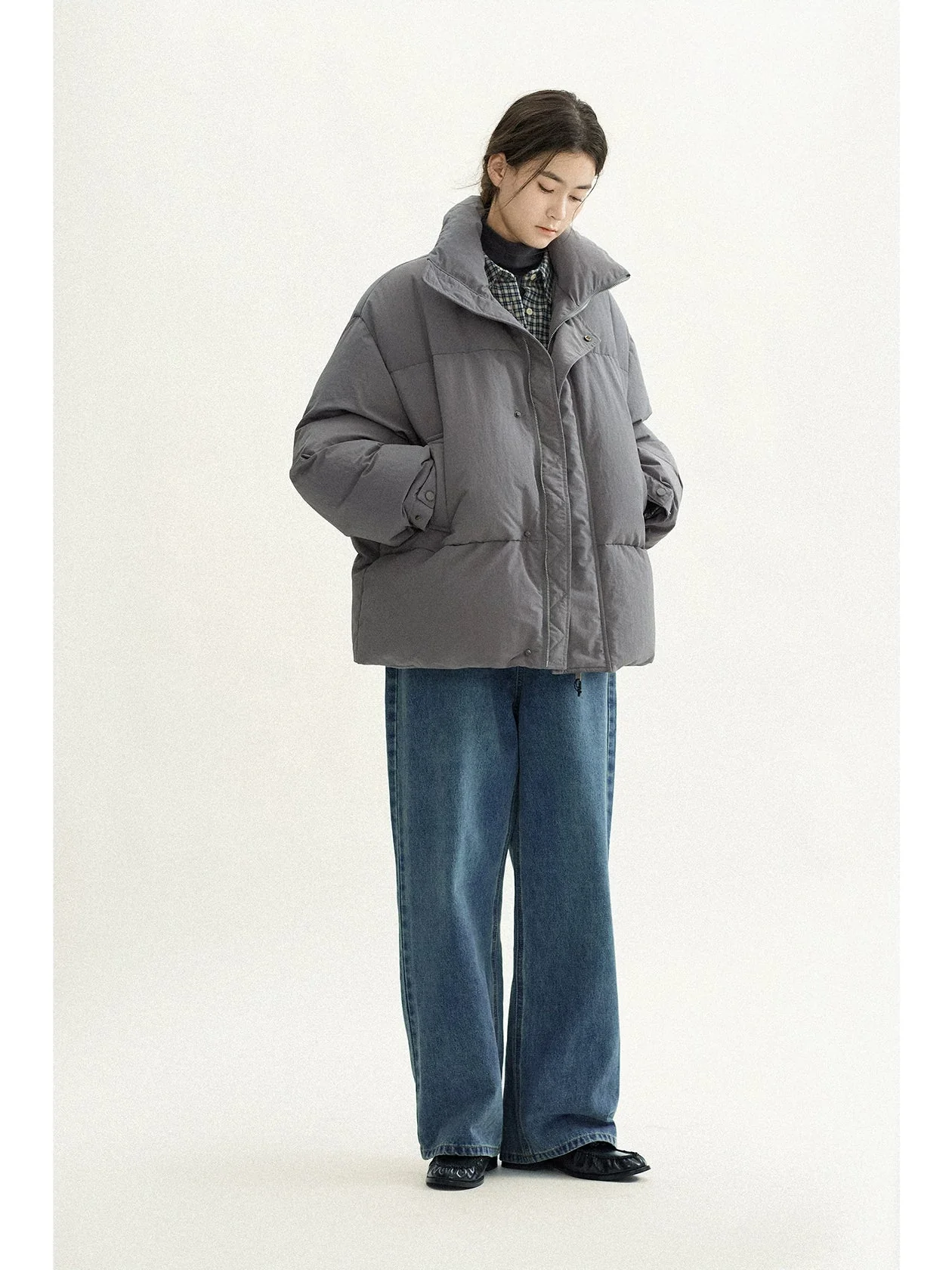Stand Collar Down Puffer