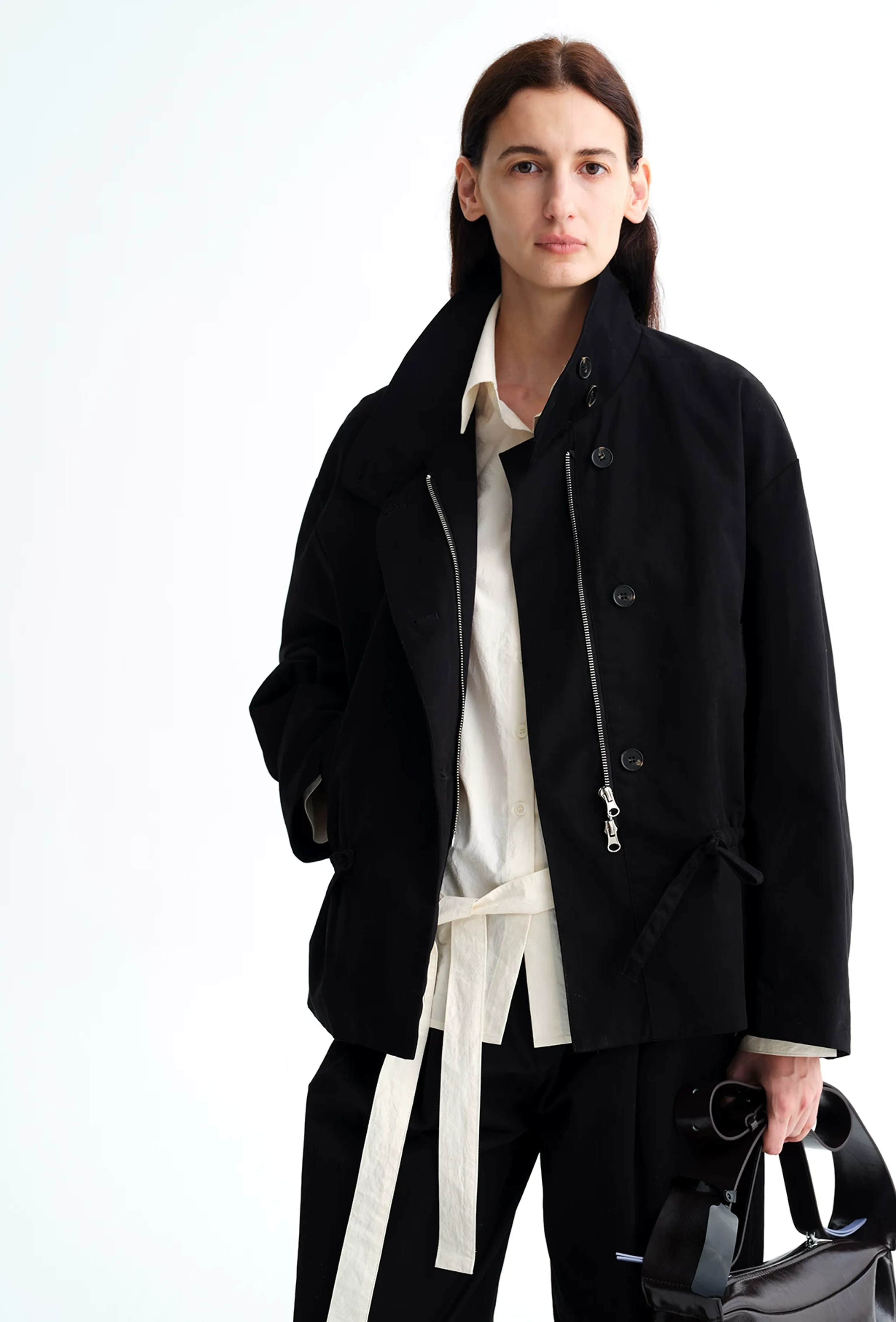 Stand-Collar Drawstring Jacket - Image 6
