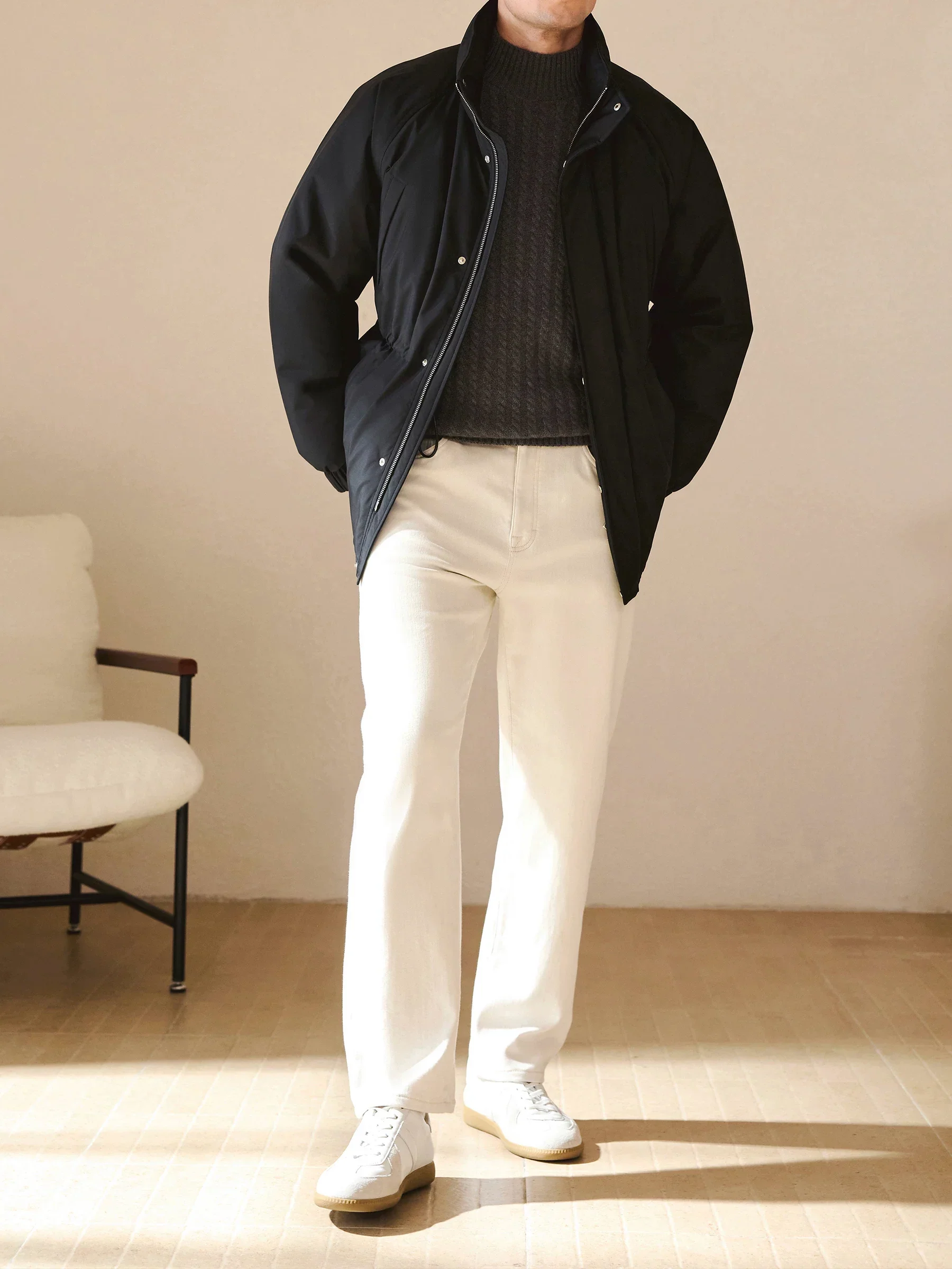 Stand-Collar Goose Down Jacket - Image 3