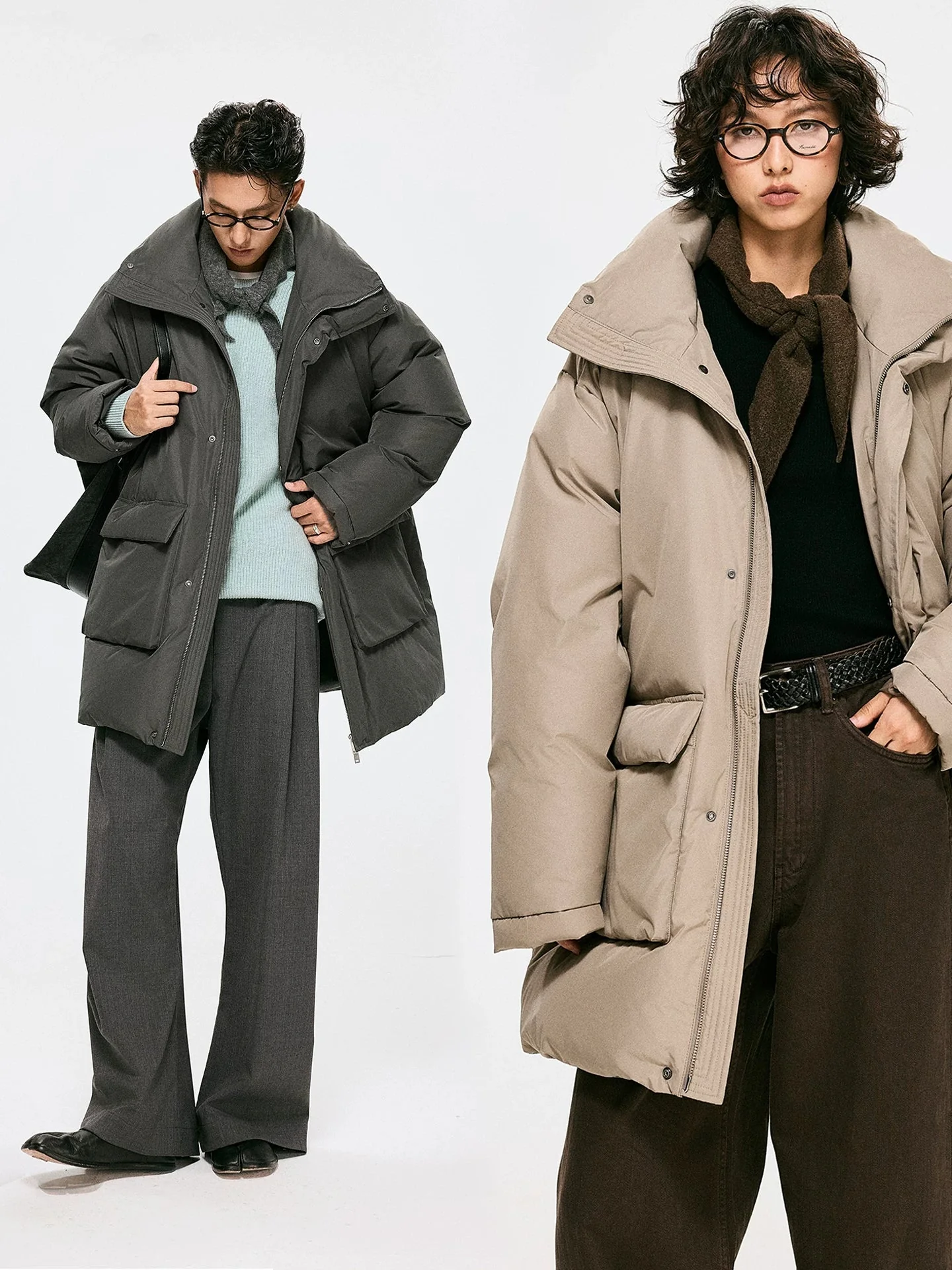Stand Collar Goose Down Parka