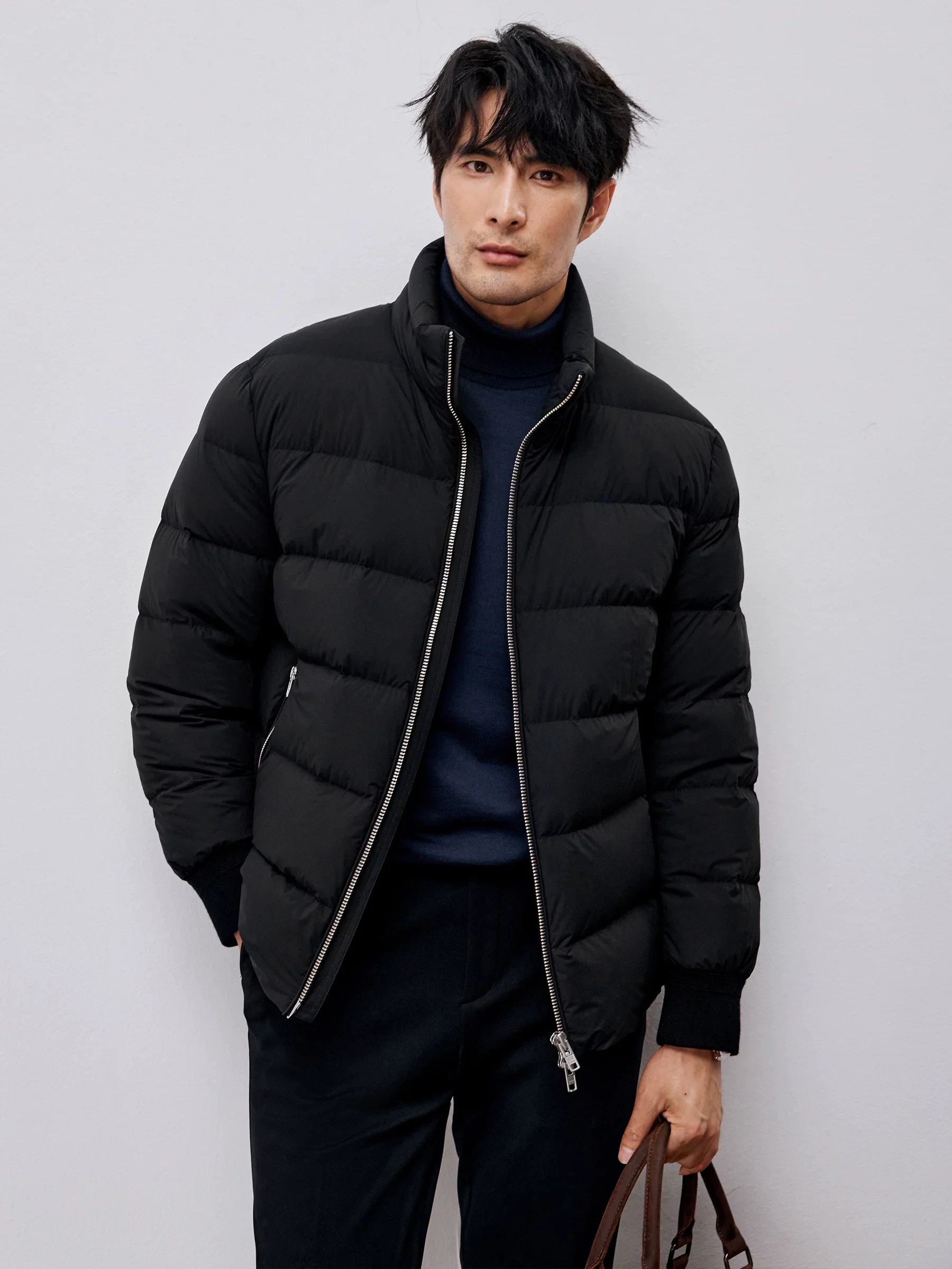 Stand-Collar Goose Down Puffer Jacket - Image 3