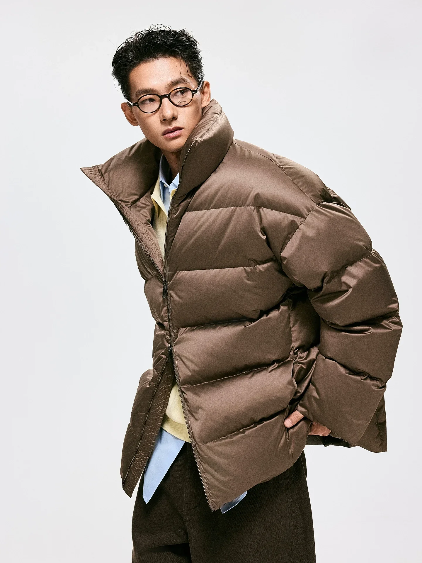 Stand-Collar Hungarian Goose Down Puffer - Image 2