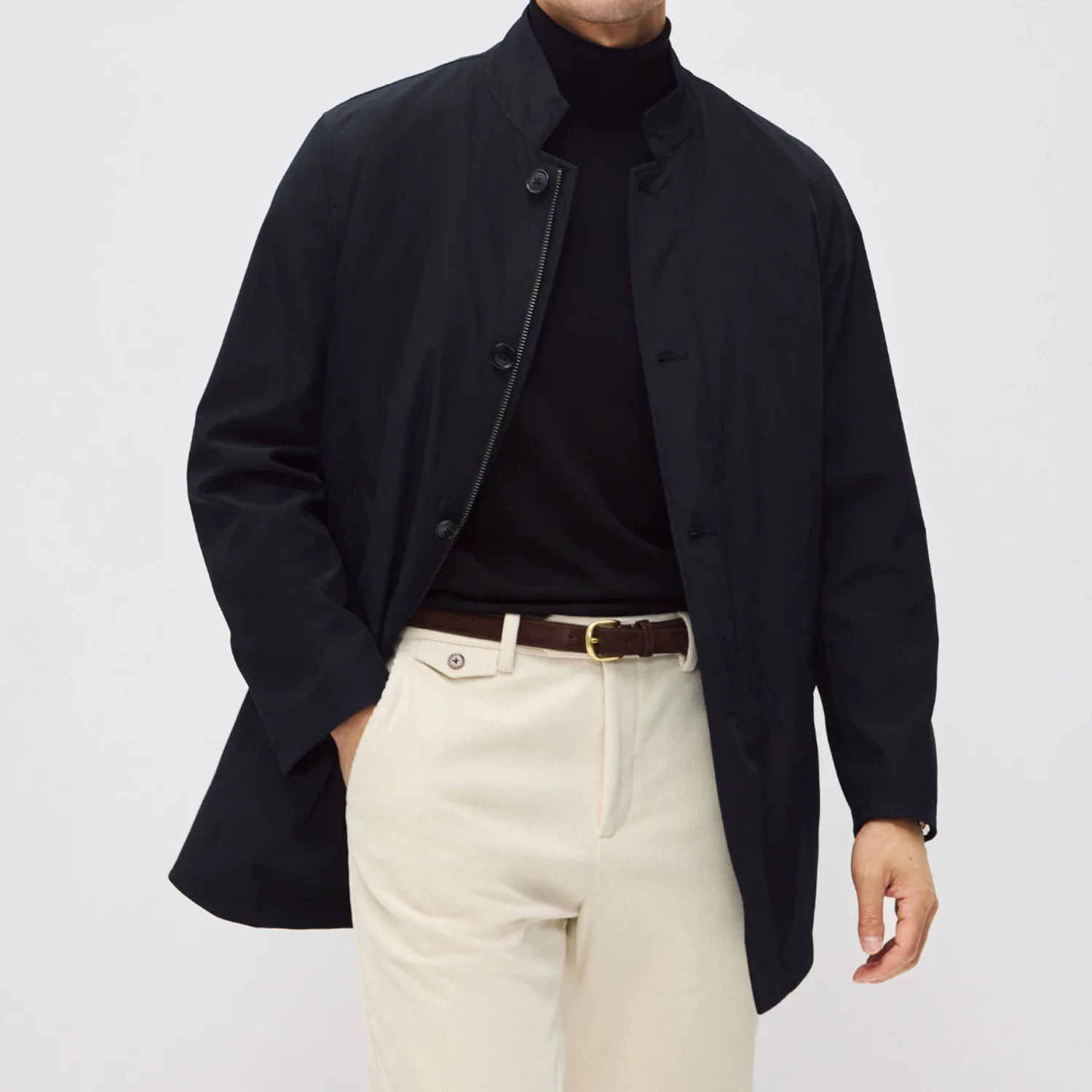 Stand Collar Insulated Coat - Image 6