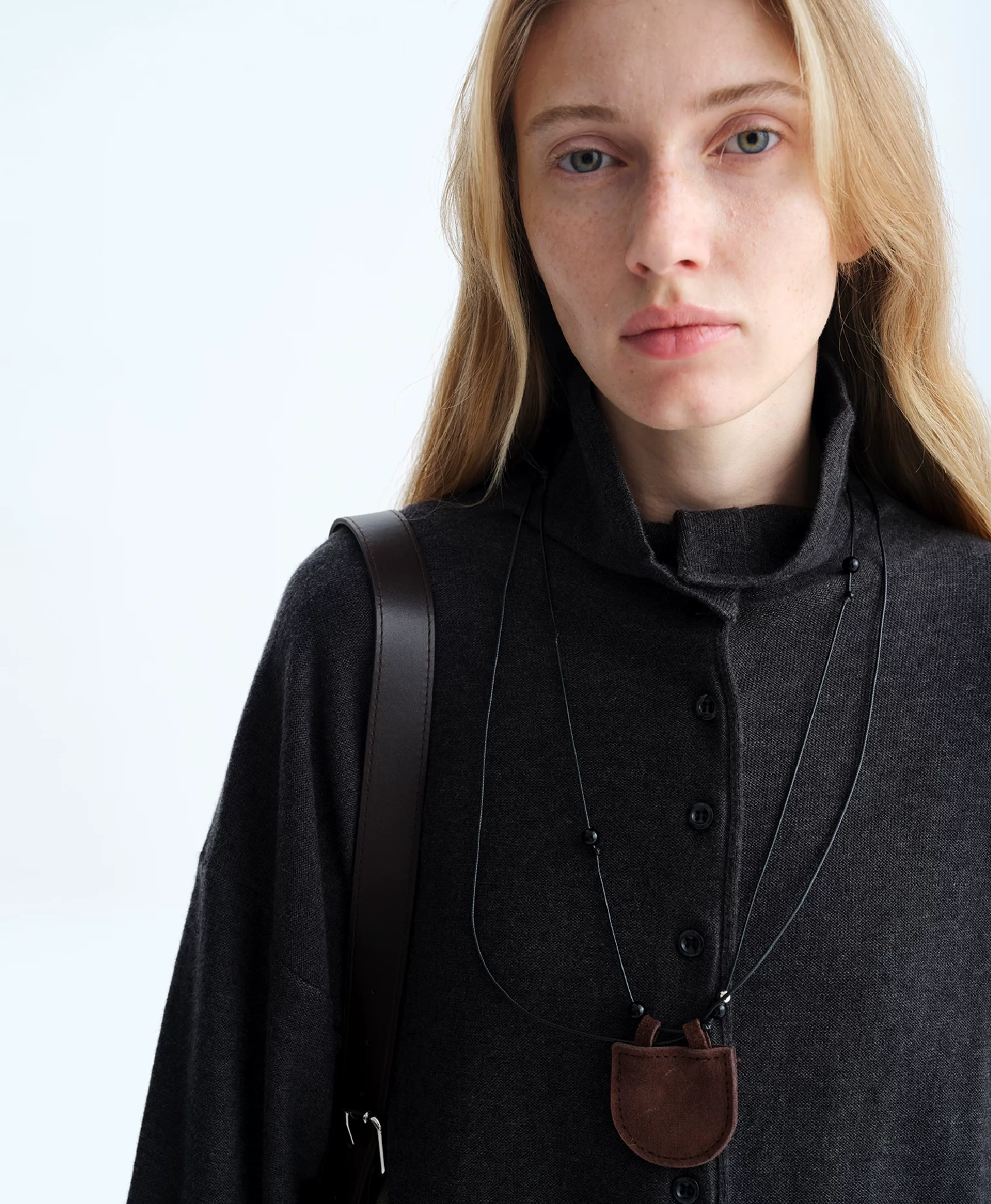 Stand-Collar Merino Wool Cardigan - Image 4