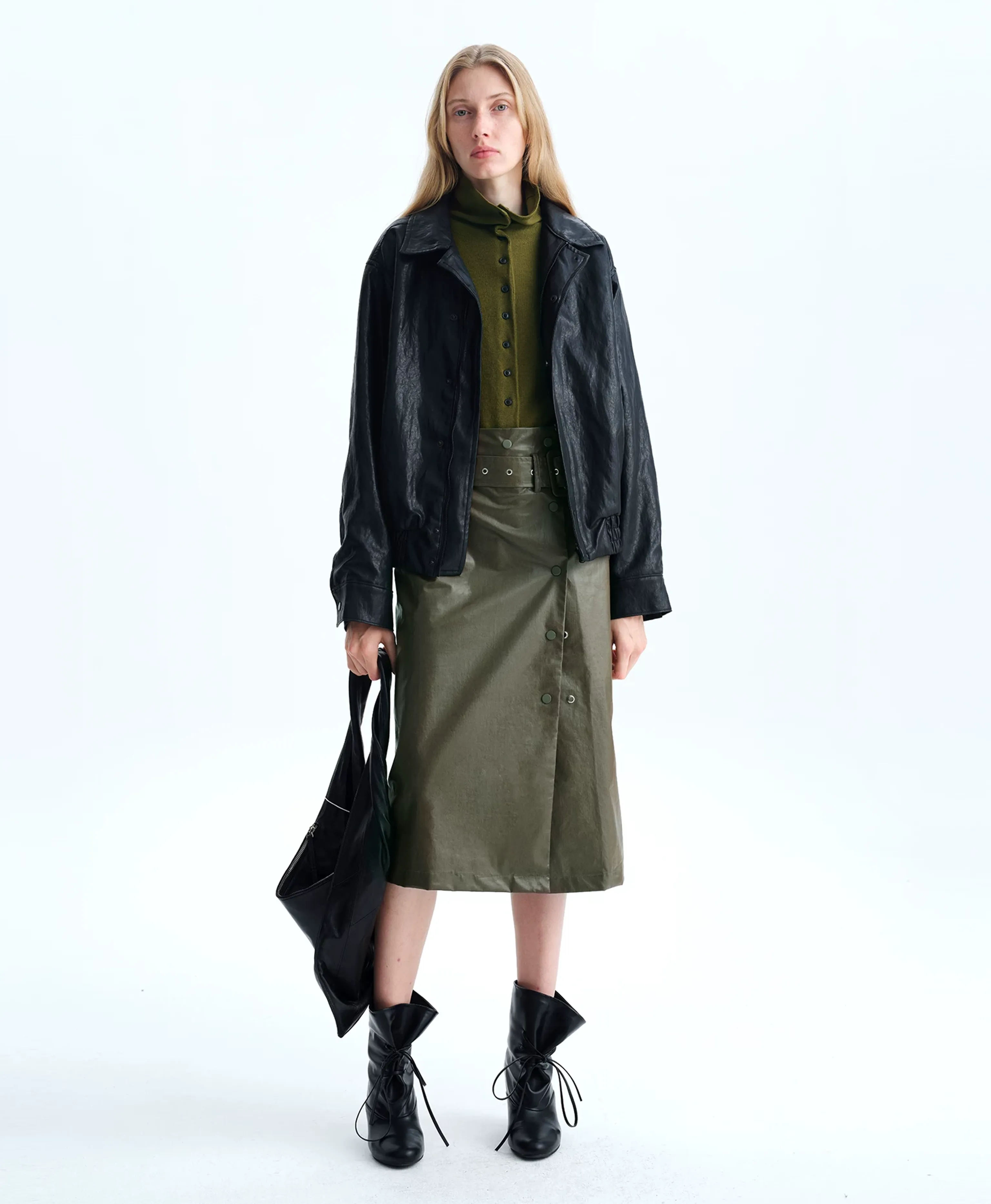 Stand-Collar Merino Wool Cardigan - Image 5
