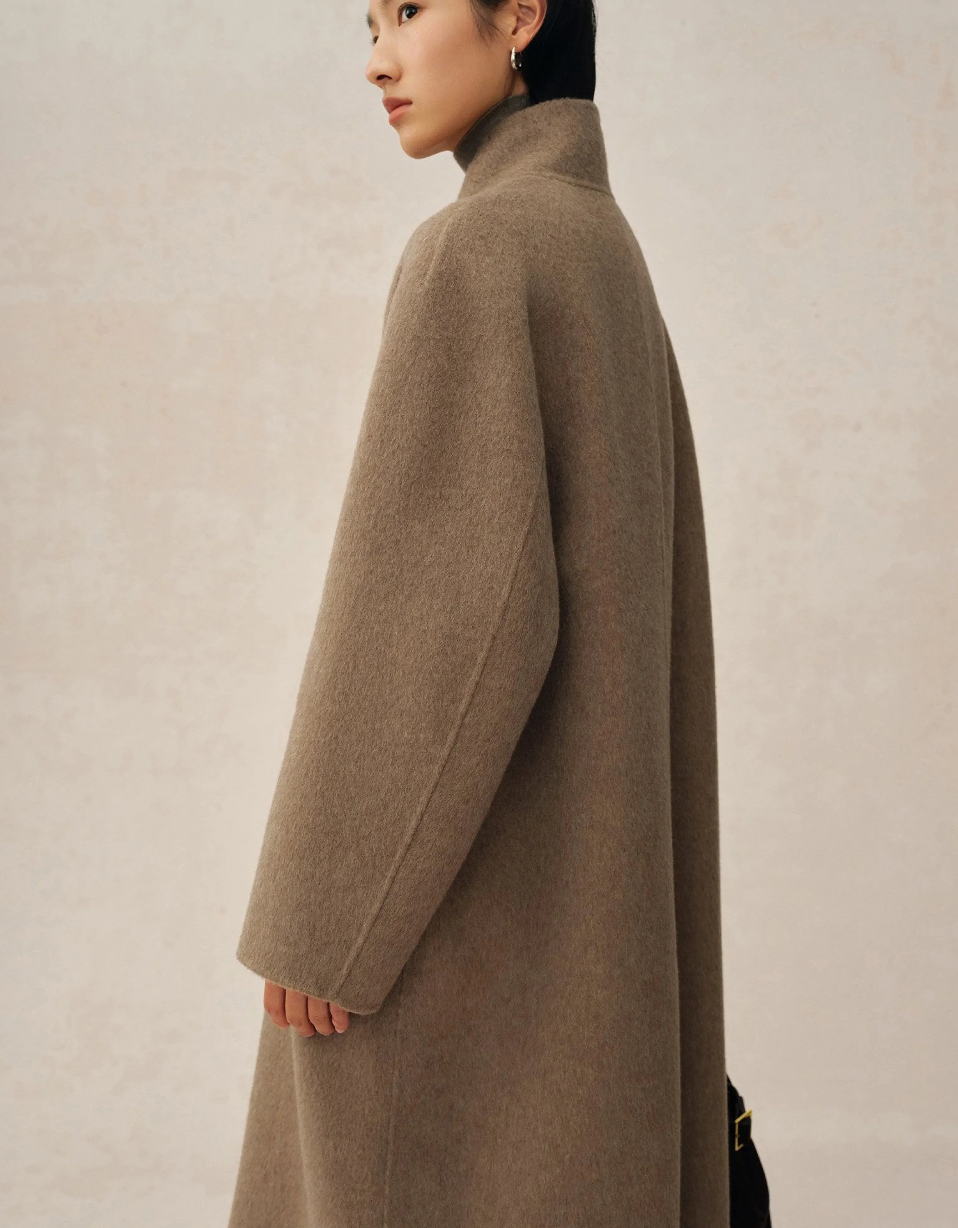 Stand-Collar Patch-Pocket Coat - Image 6