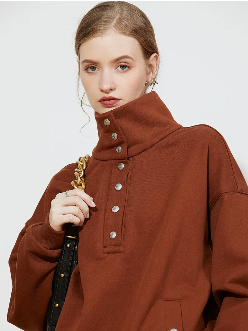 Stand-Collar Snap Pullover - Image 3