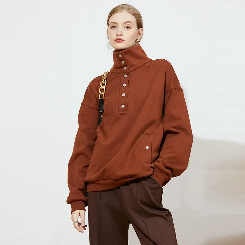 Stand-Collar Snap Pullover - Image 4